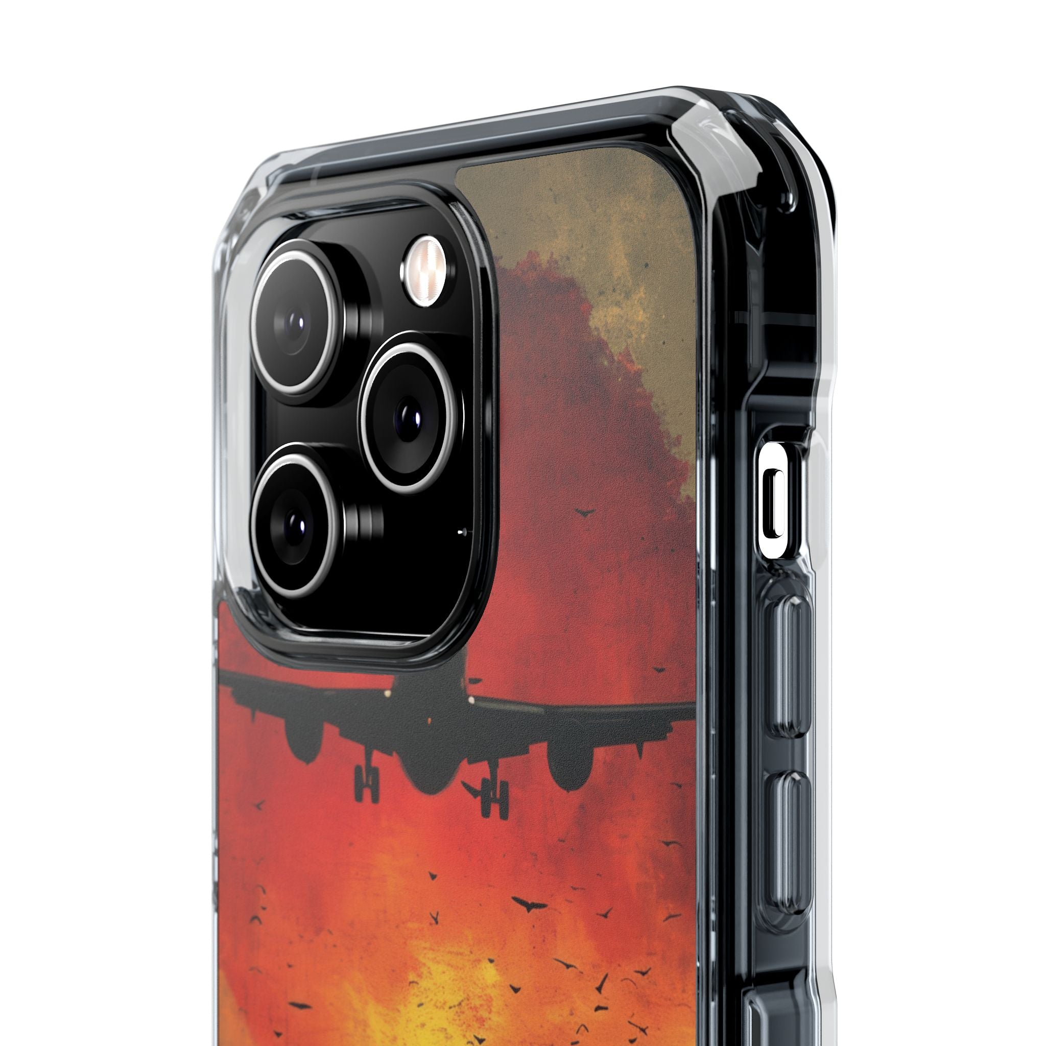 Crimson Sky Flight iPhone 14 - Impact Clear+