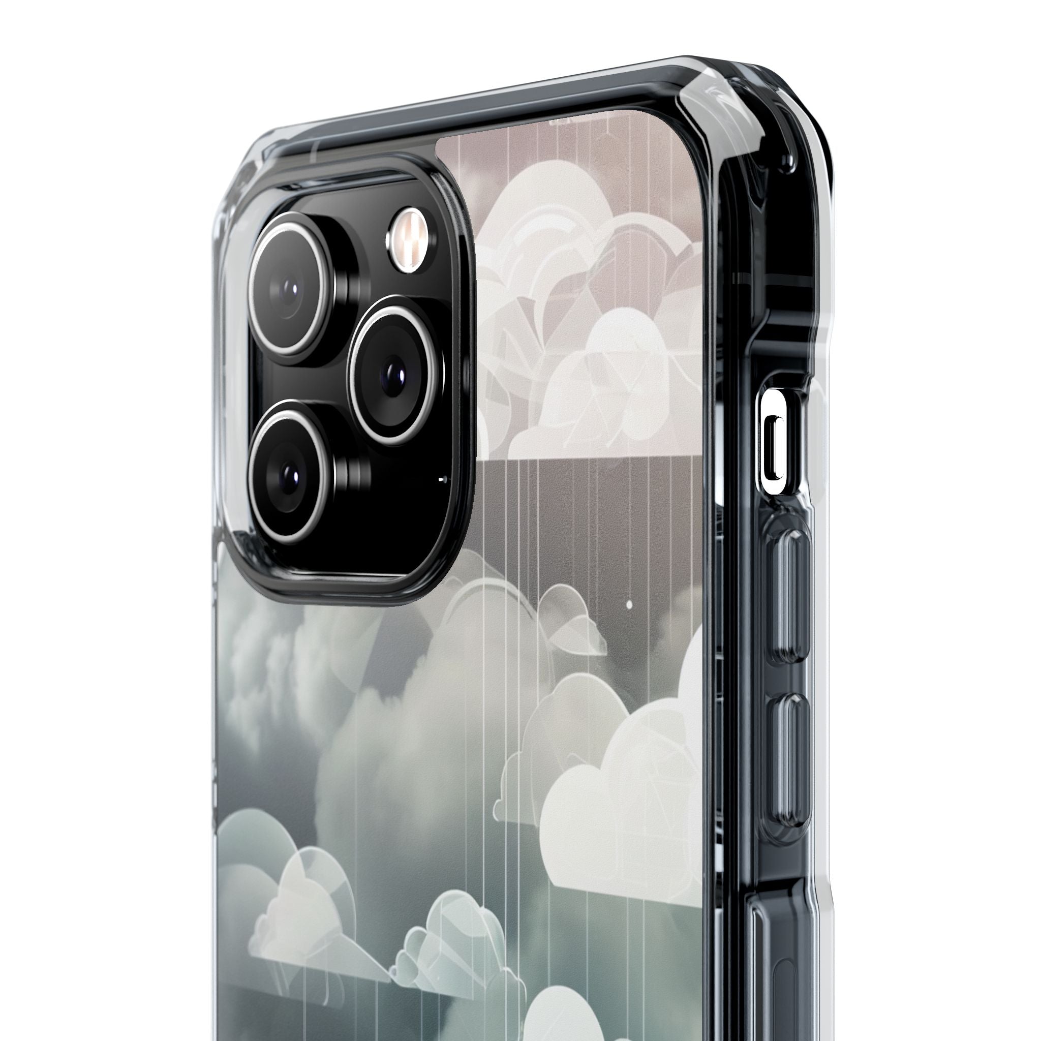 Silver Dream Clouds iPhone 14 - Impact Clear+