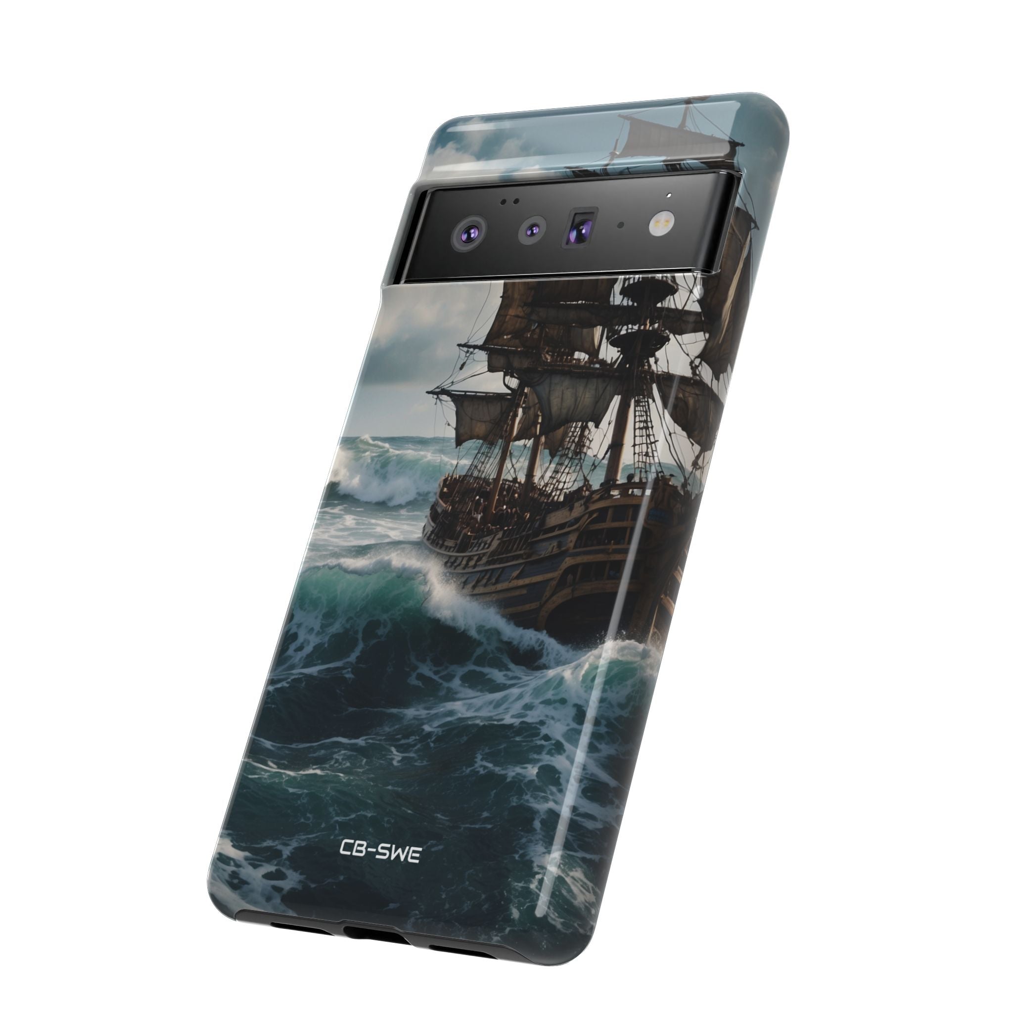 Ship Faces Waves - Google Pixel Case