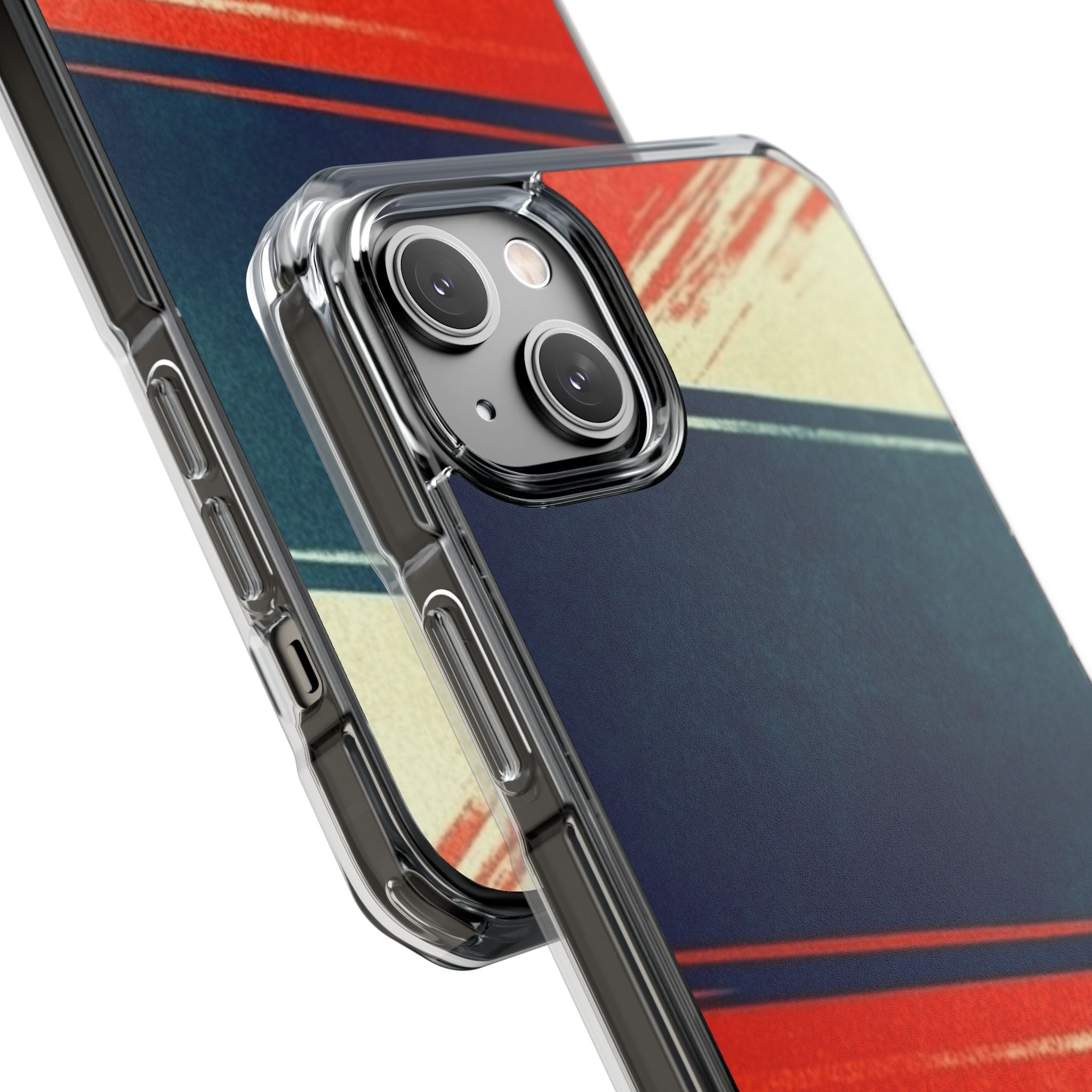 Blue Diagonal Motion iPhone 14 Plus Case - Impact