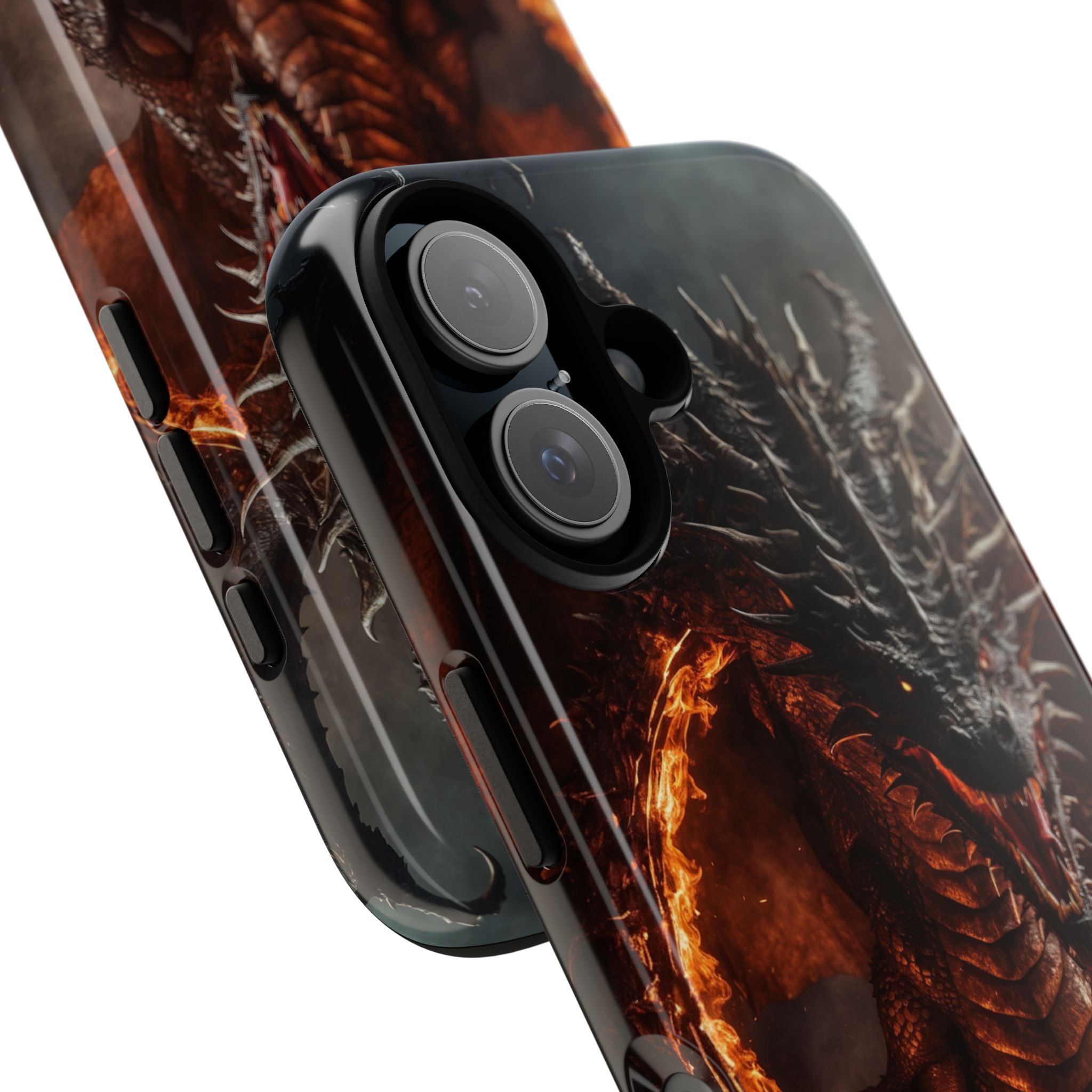 Fiery Dragon Roars - iPhone Case