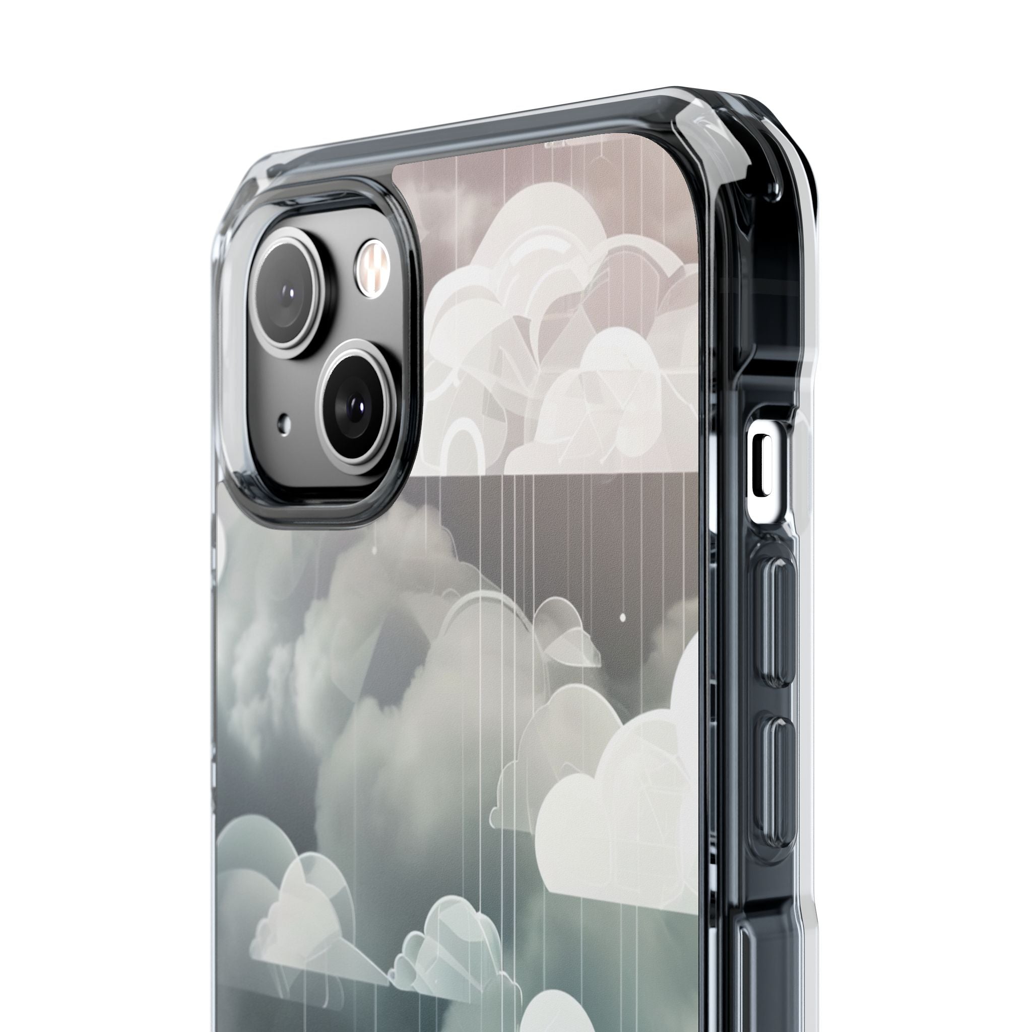 Silver Dream Clouds iPhone 14 - Impact Clear+