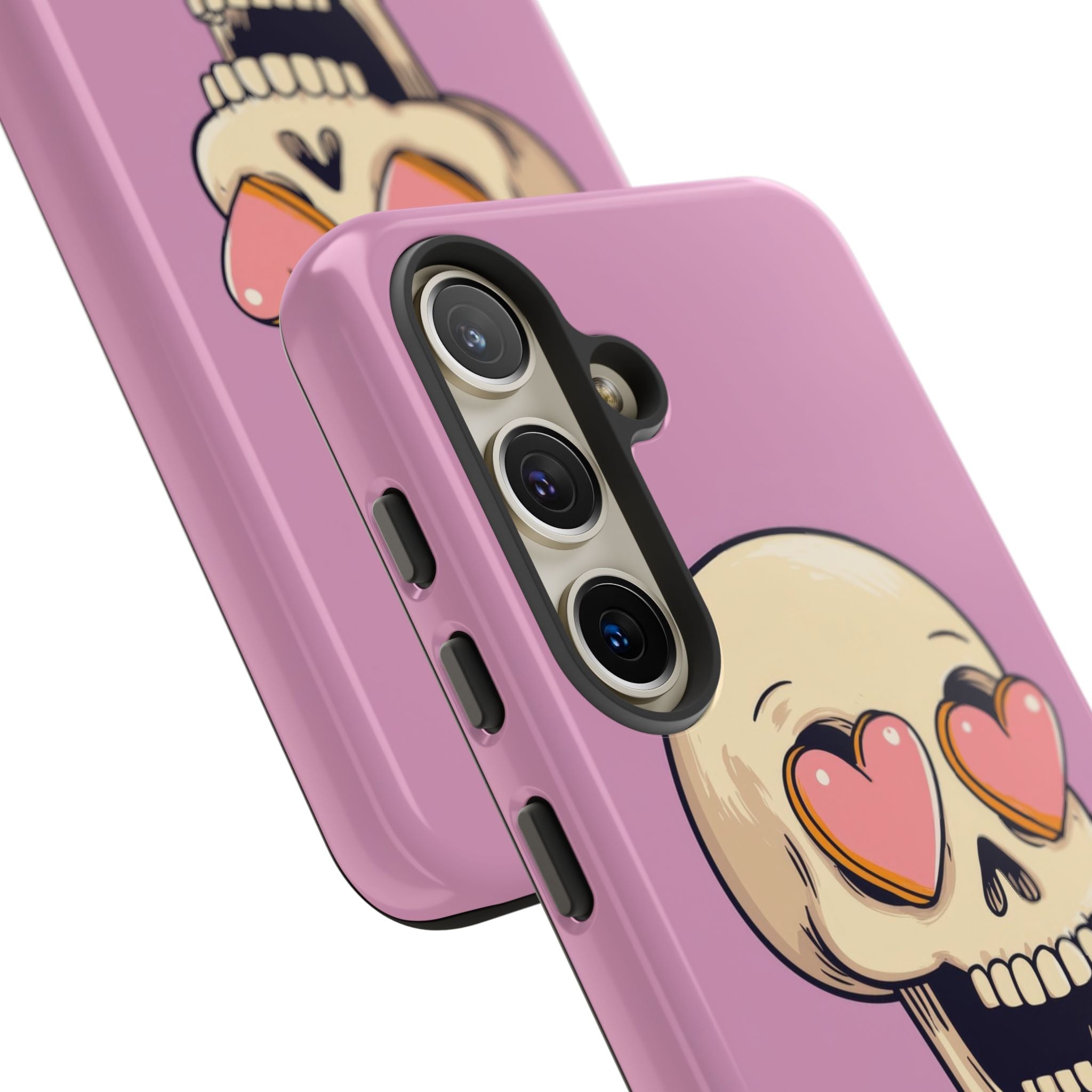 Heart Eyed Skull Samsung S24 Case - Tough