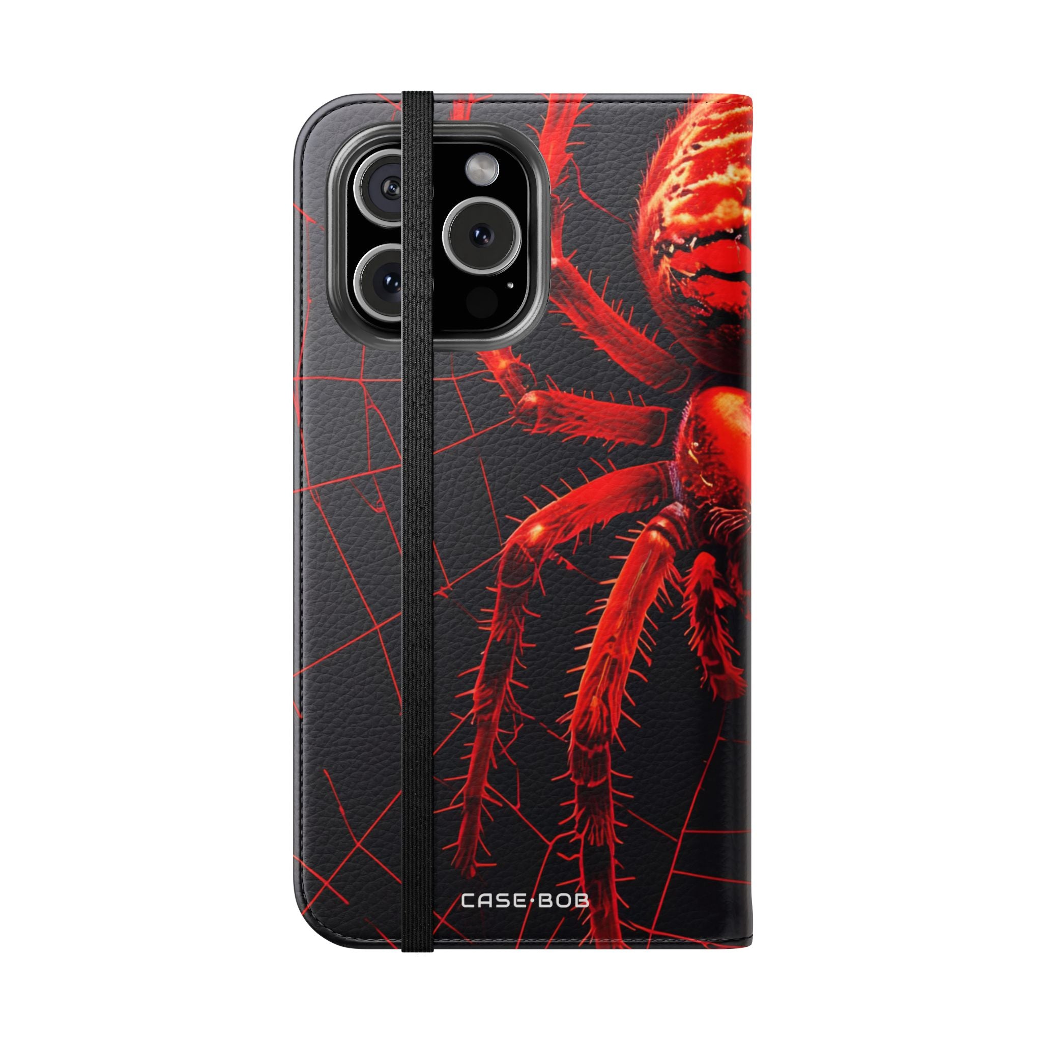 Crimson Spiderweb - iPhone 16 Max Case - Wallet