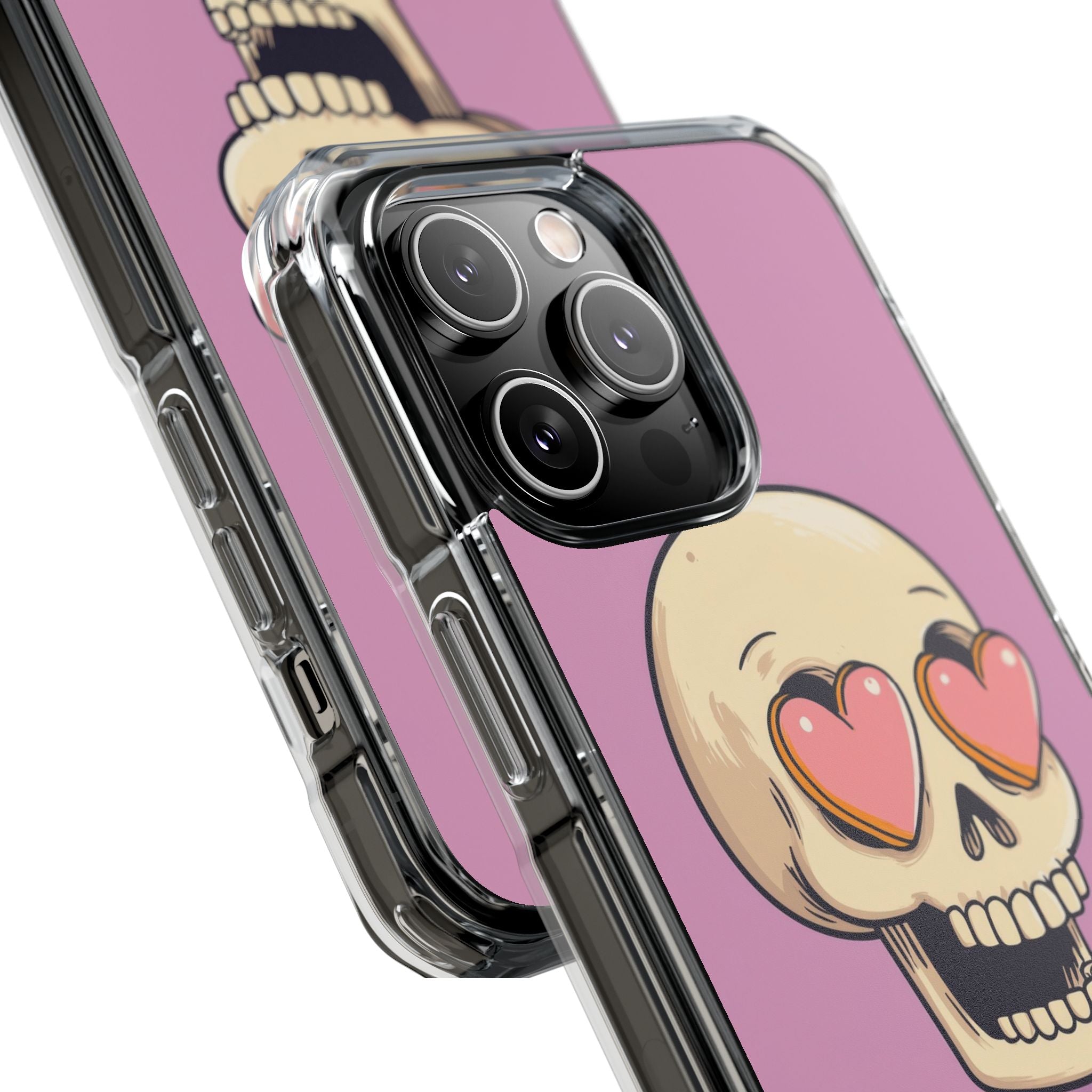 Heart Eyed Skull iPhone 14 Pro Max Case - Impact
