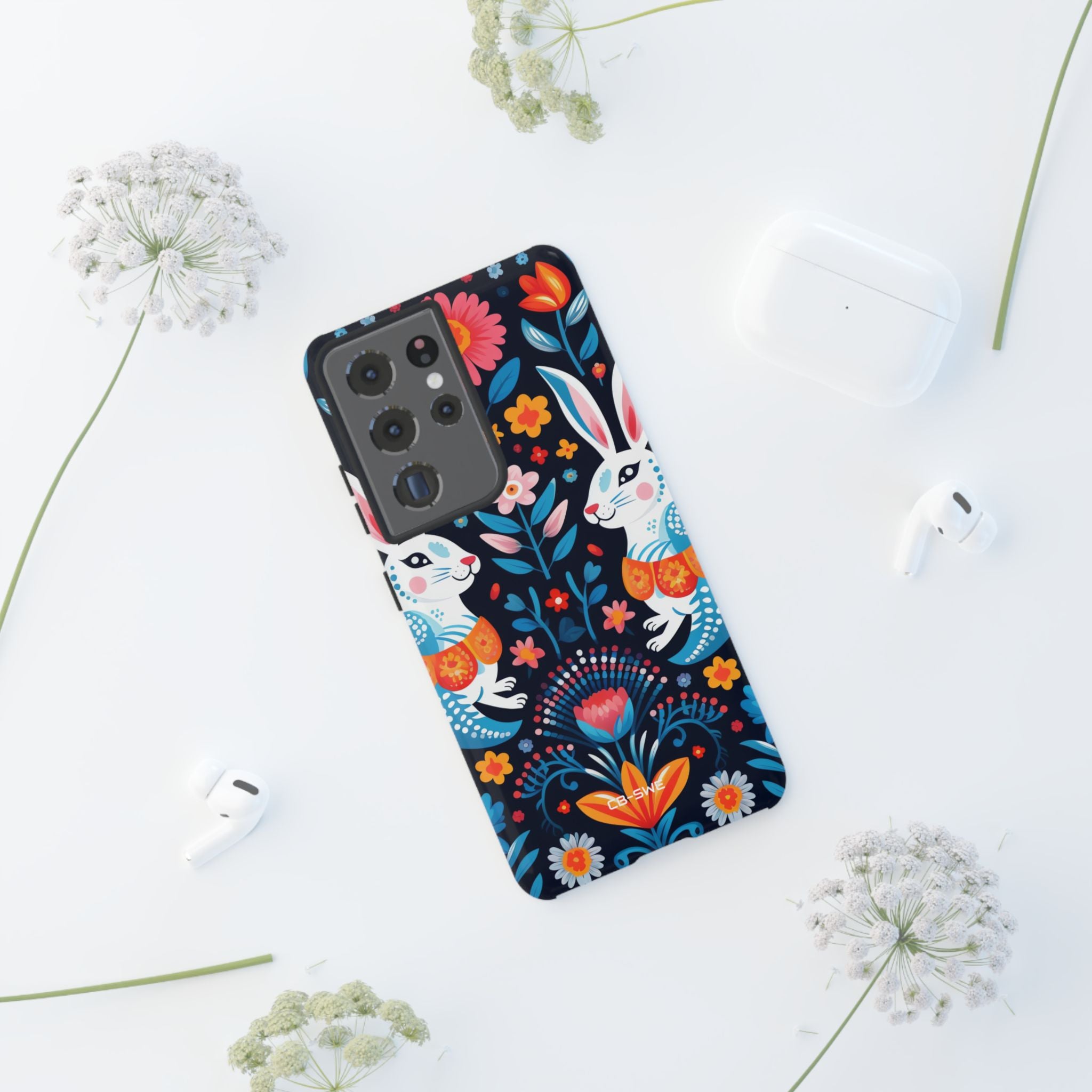 Bunnies Hop Flowers - Samsung Case