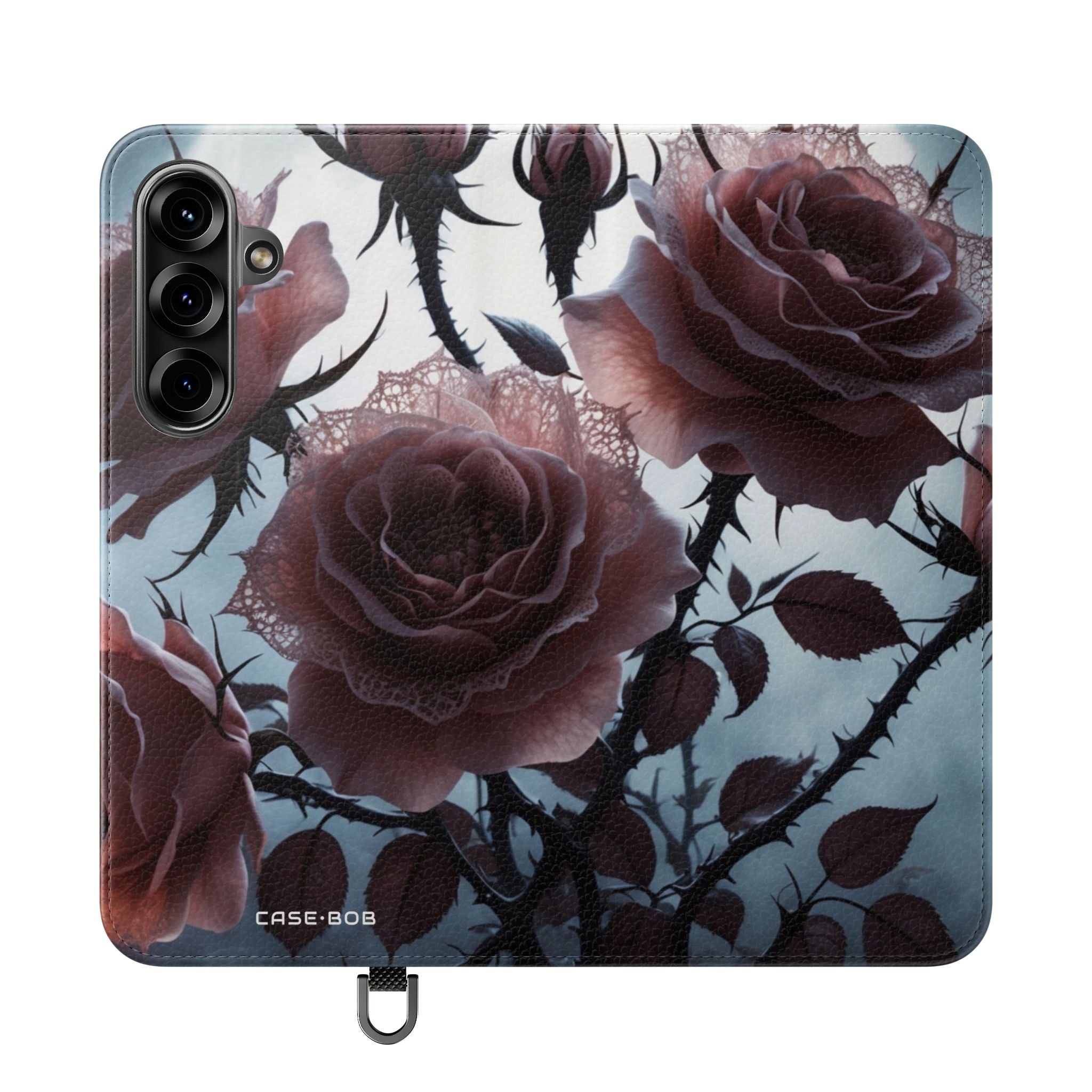 Lace Rose Moonlight - Samsung S25+ Case - Wallet