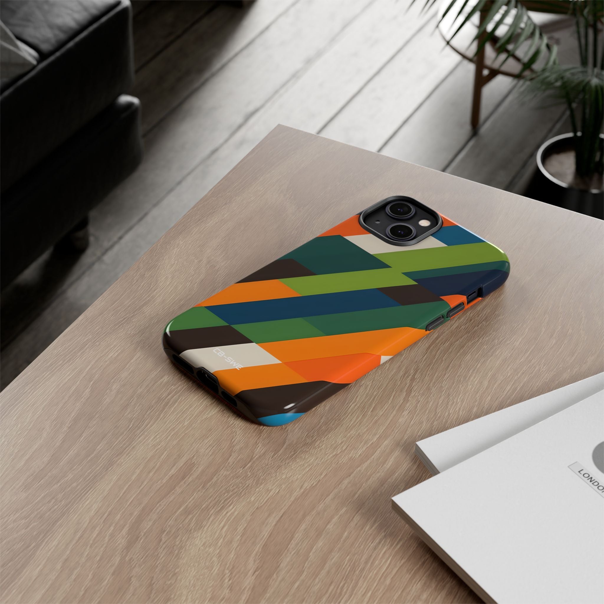 Geometric Color Intersection - iPhone Case