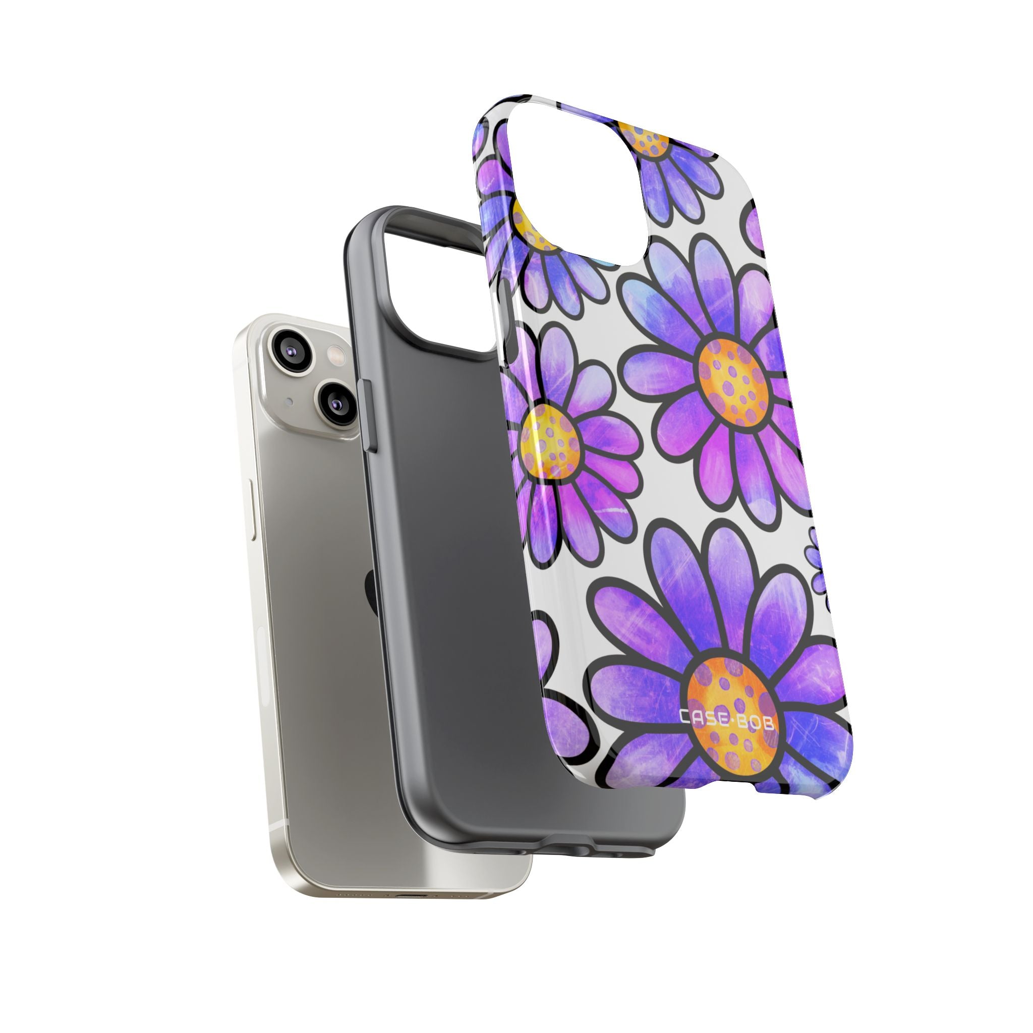 Polka Dot Blooms iPhone 14 Case - Tough
