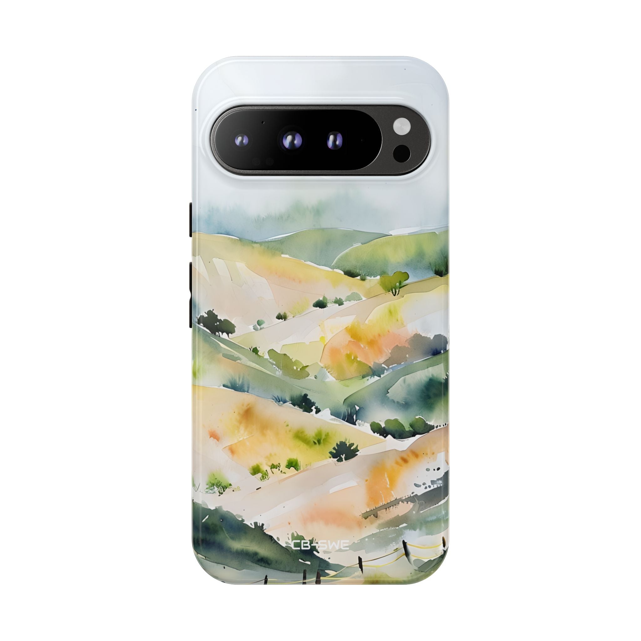 Misty Hills Watercolor - Google Pixel Case