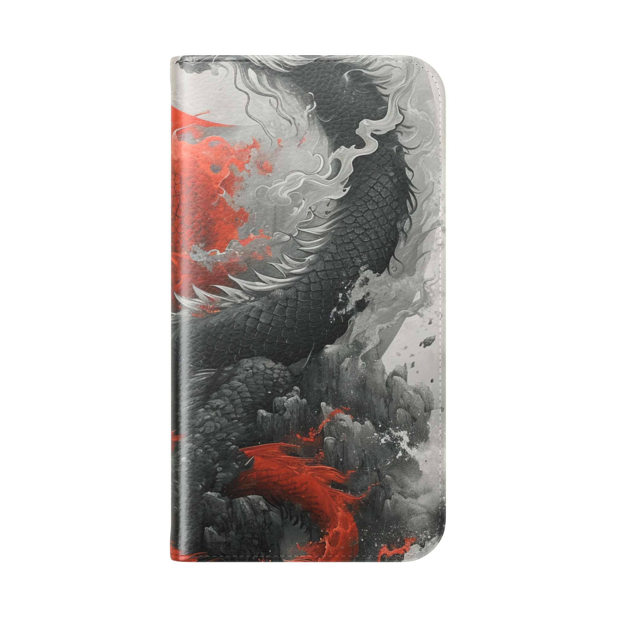 Twin Dragons Dance - iPhone 15 Case - Wallet