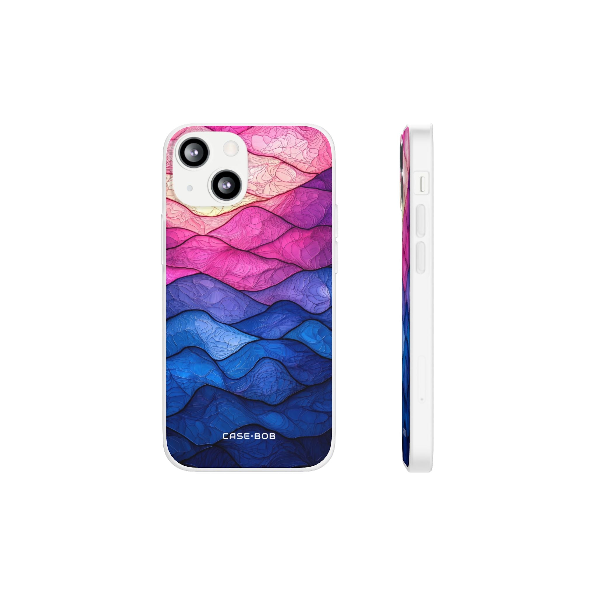 Wavy Vein Gradient iPhone 13 mini Case - Soft