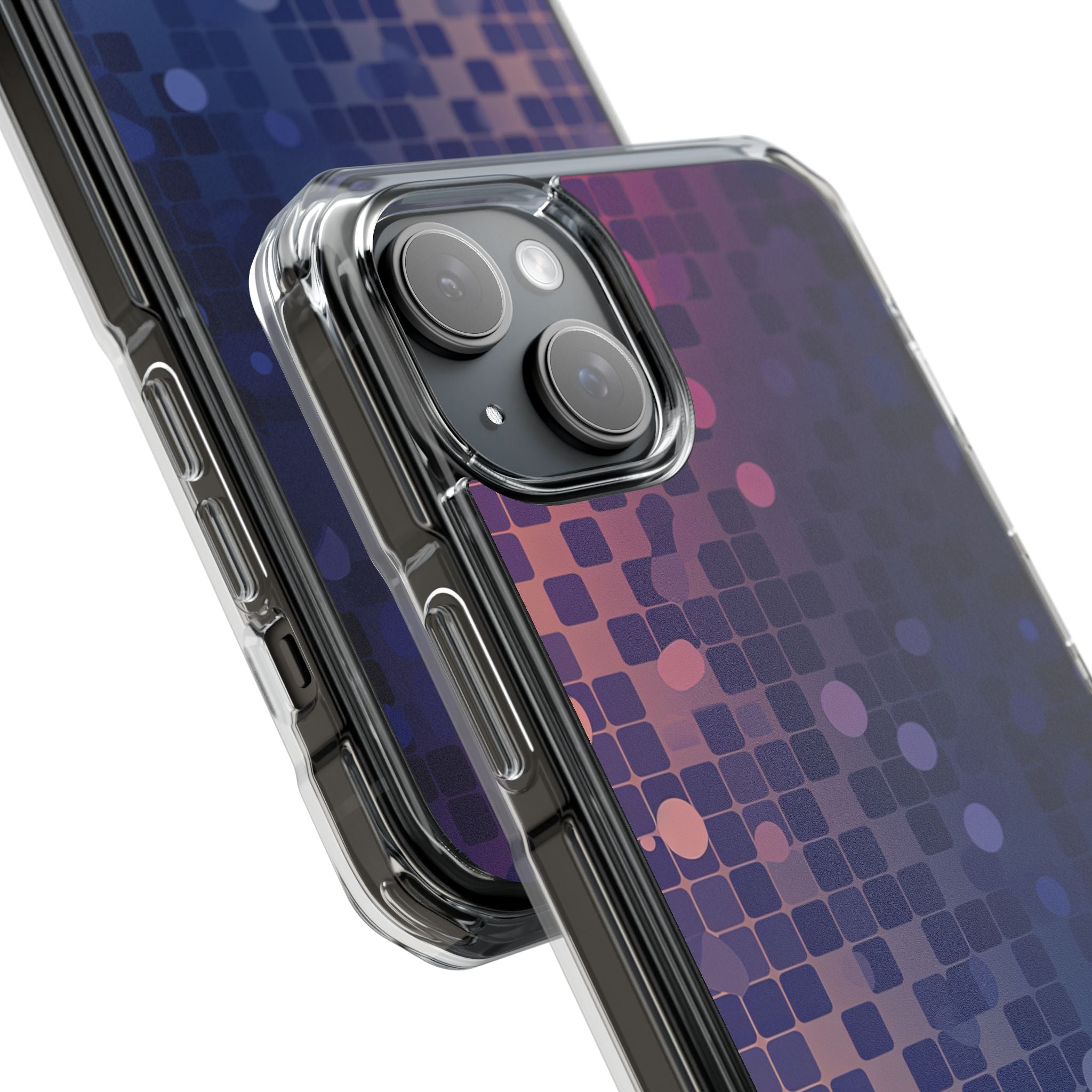 Vibrant Pixel Bloom iPhone 15 - Impact Clear+