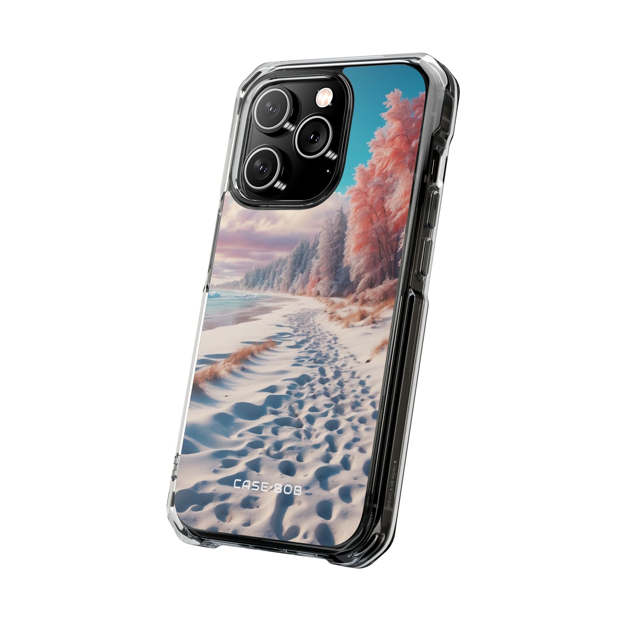 Snowy Footprints iPhone 14 Pro Case - Impact