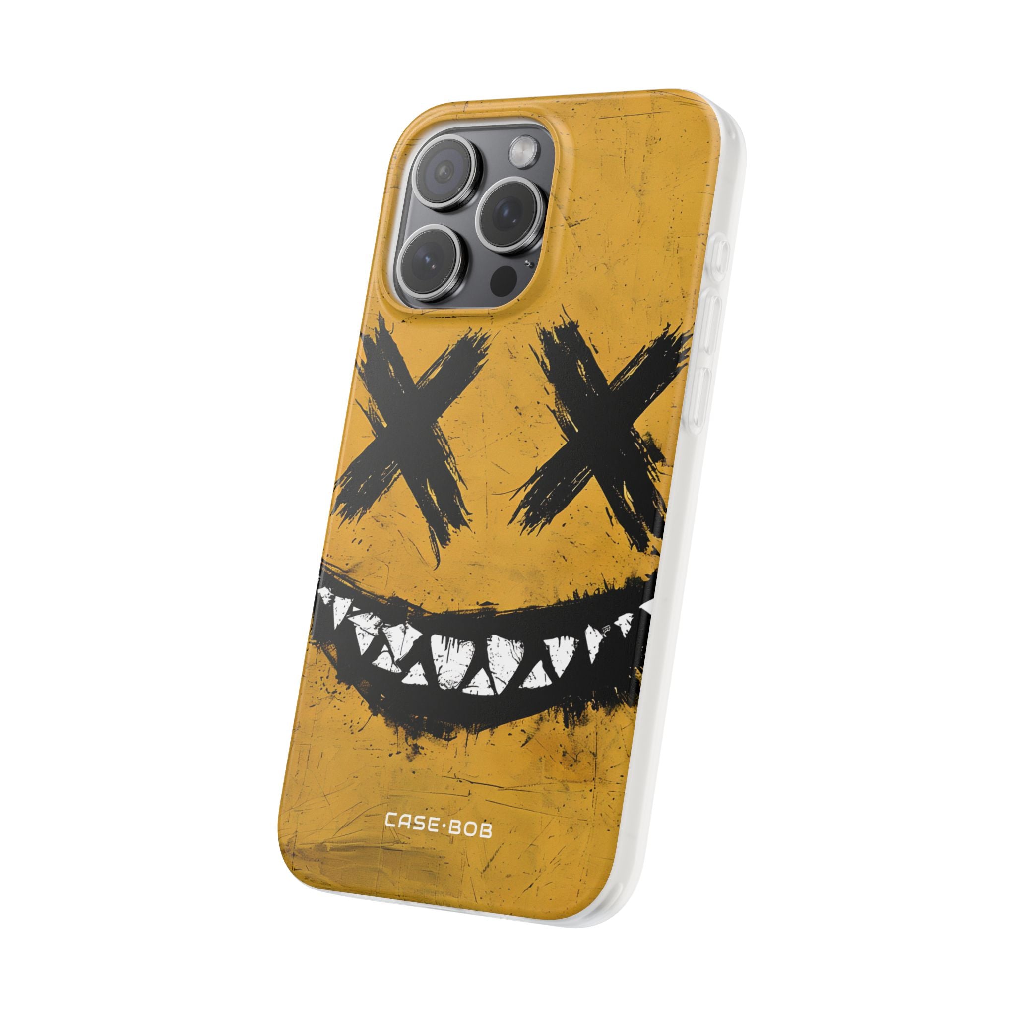 Jagged Smile Yellow iPhone 15 Pro Max Case - Soft