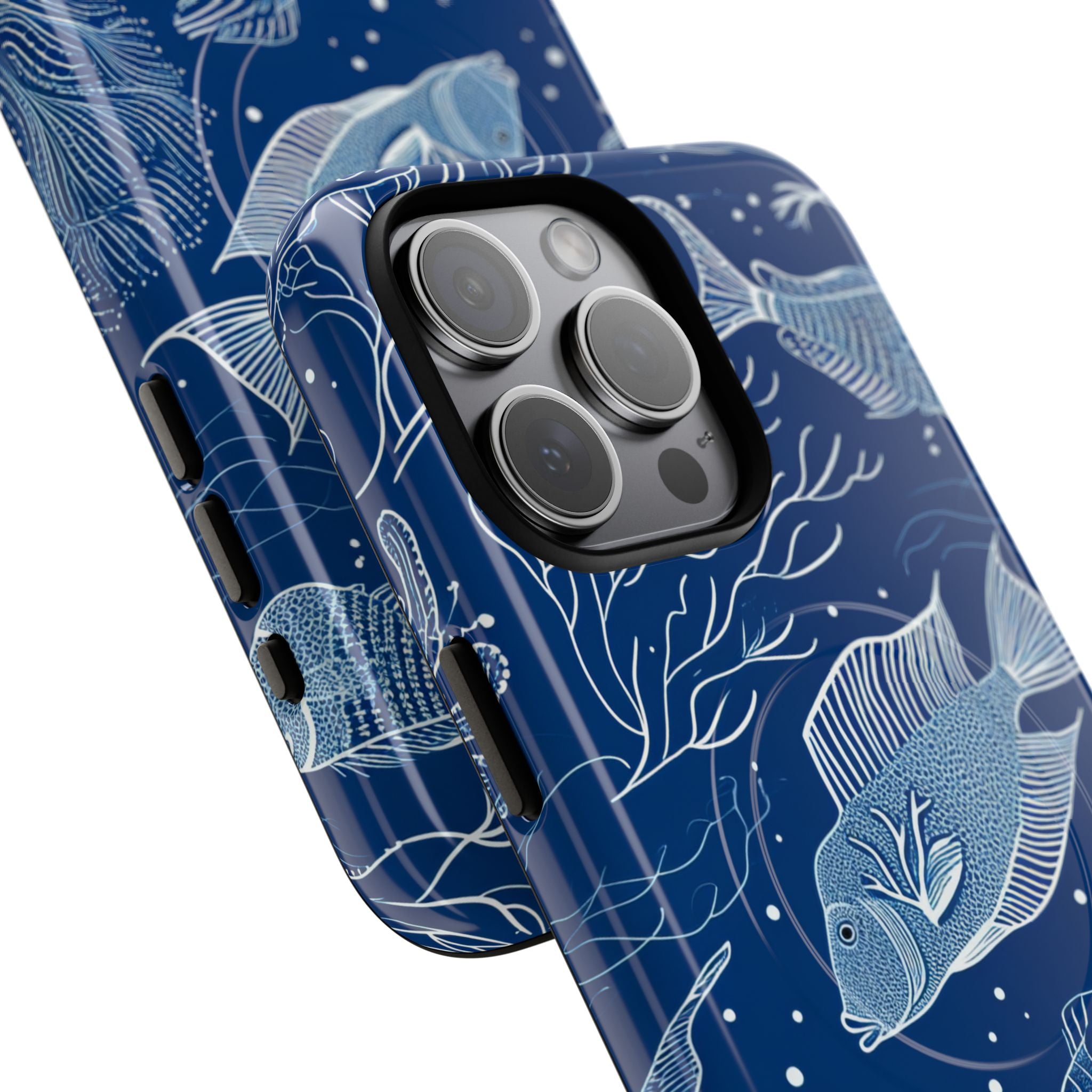 Blue Coral Garden iPhone 15 - Tough+