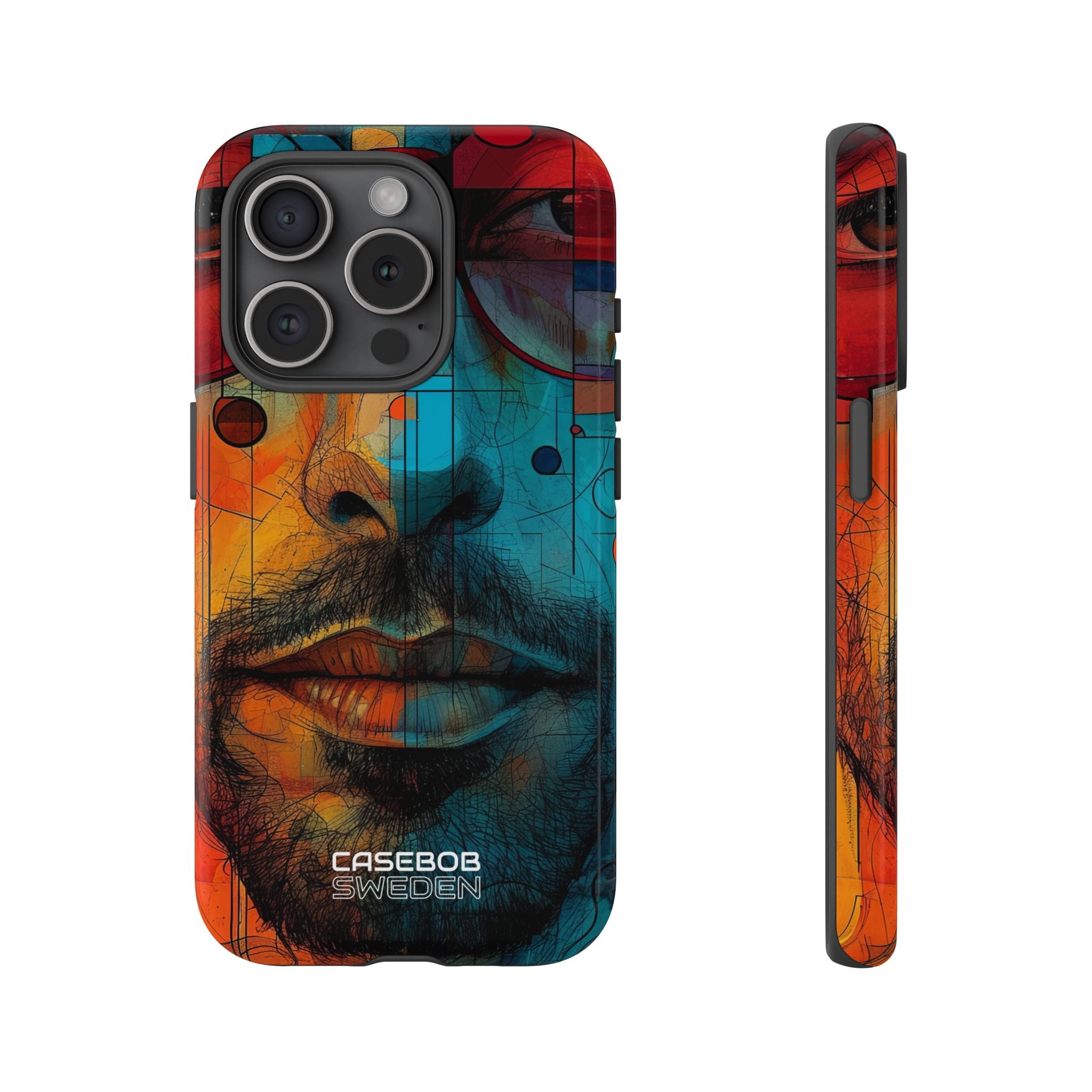 Cubist Glasses Face iPhone 15 - Tough