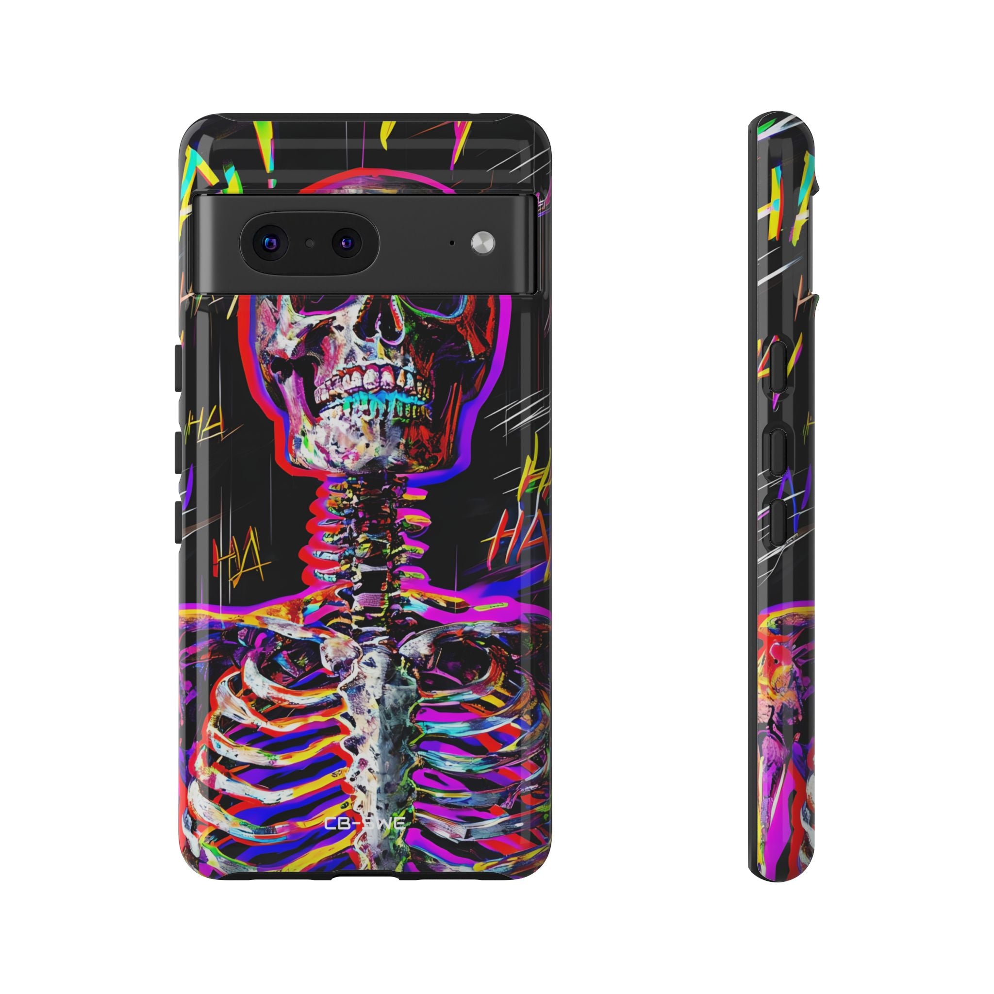 Neon Skeleton Chaos - Google Pixel Case