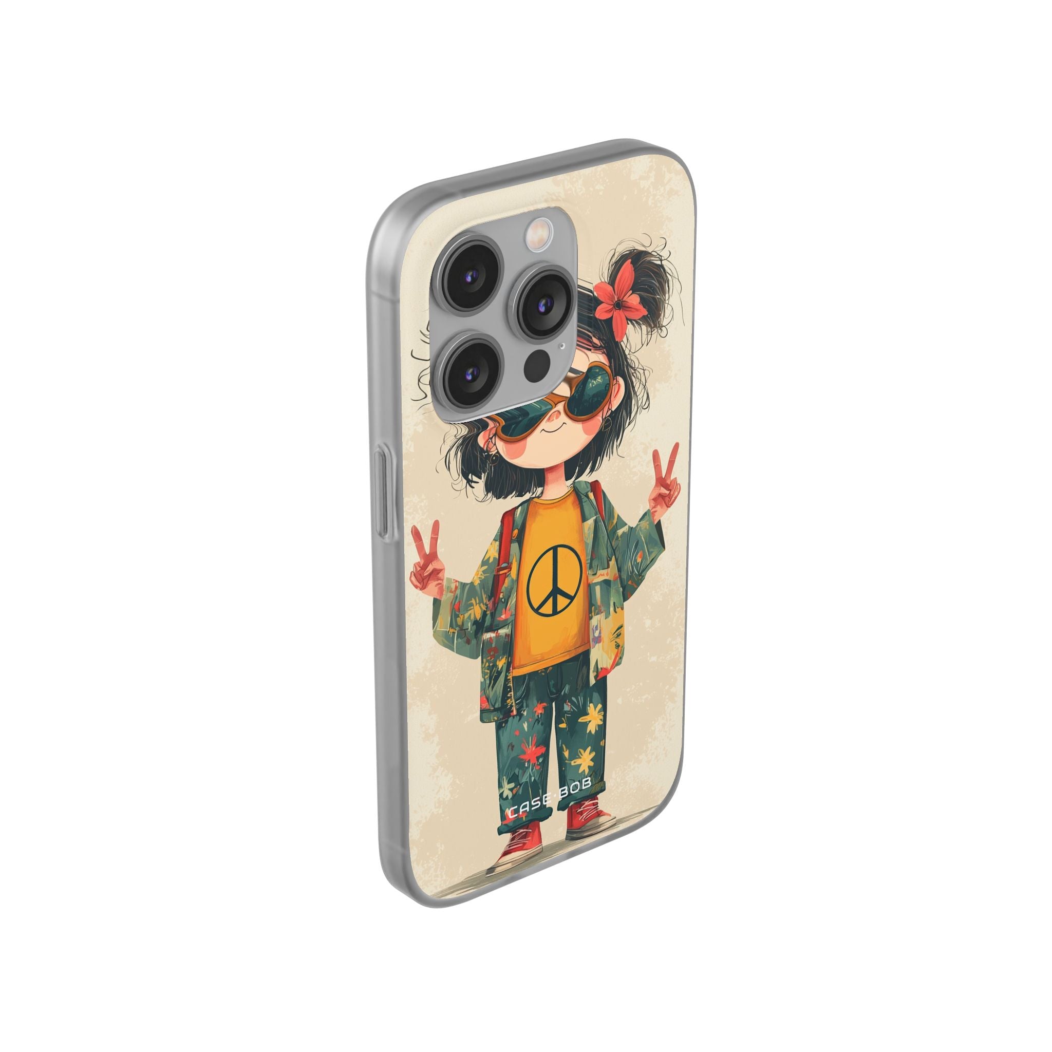 Peace Pigtails iPhone 14 Pro Case - Soft