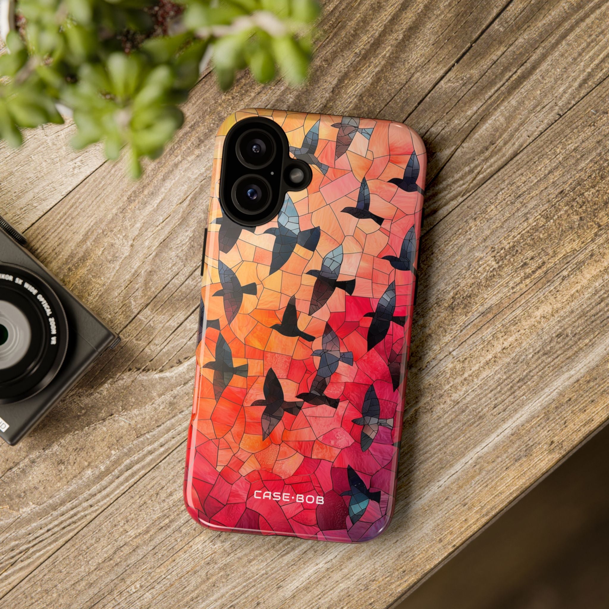 Crimson Flight iPhone 16 Plus Case - Tough