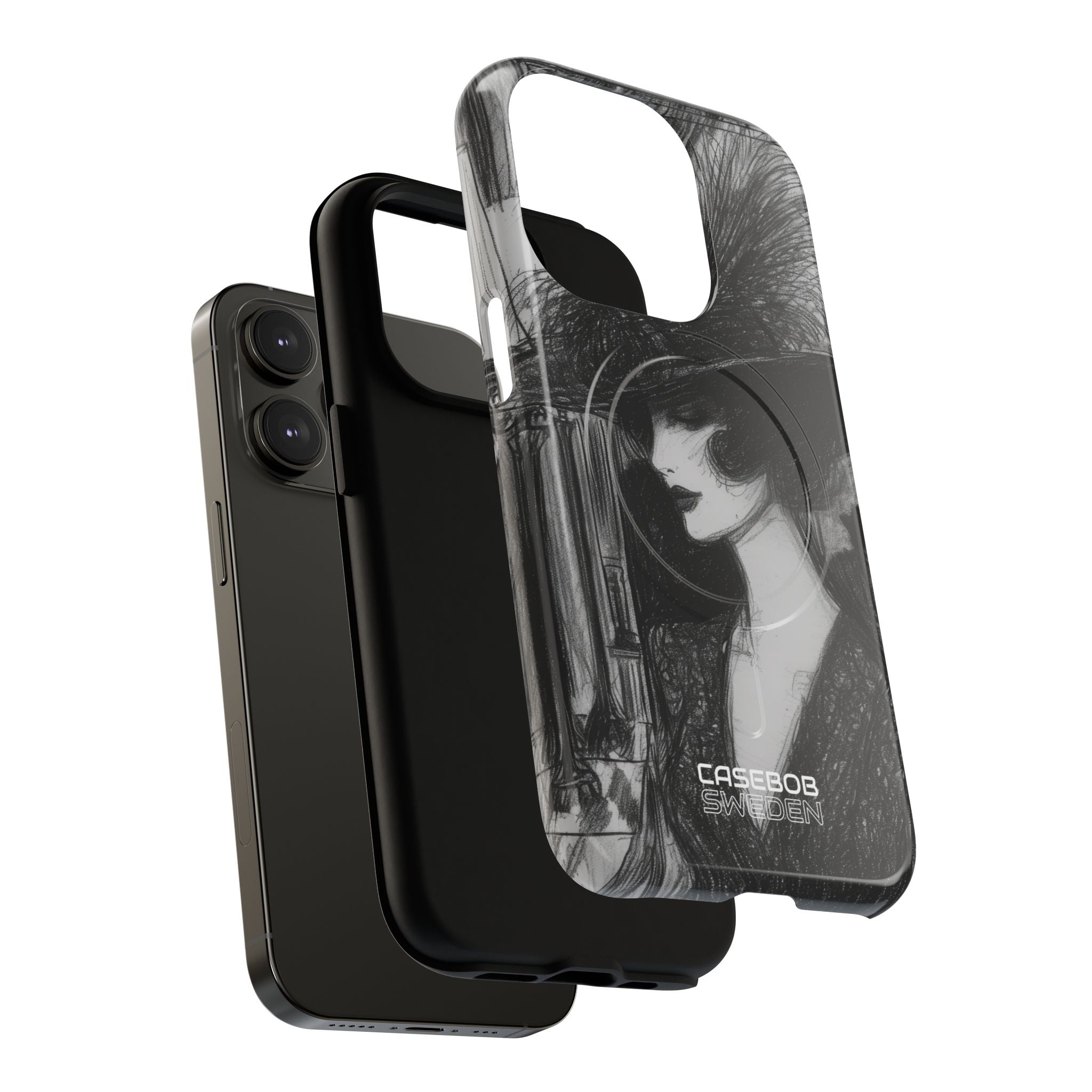 Vintage Feather Elegance iPhone 14 - Tough+