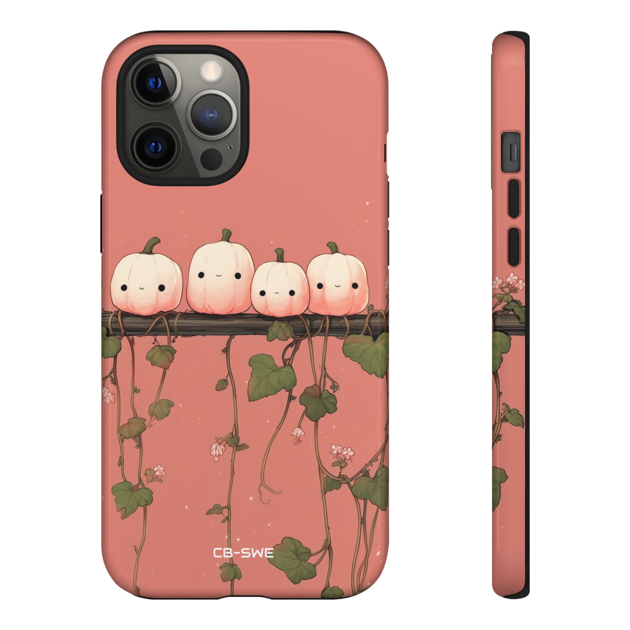Pumpkins Greet Vines - iPhone Case