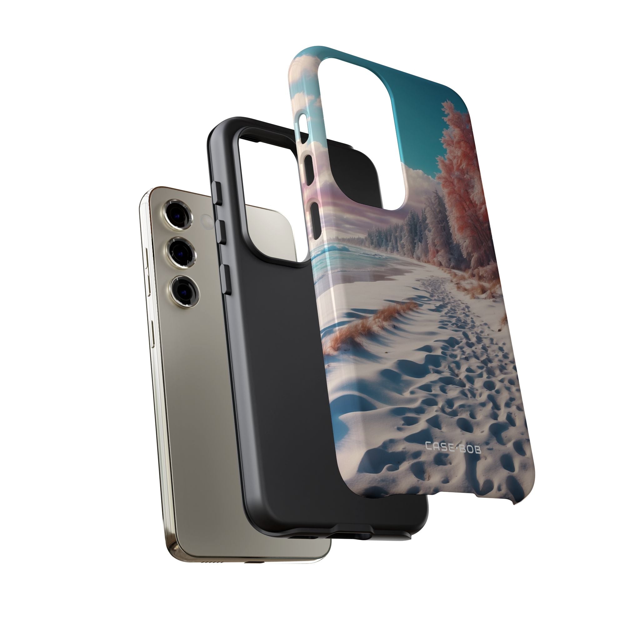 Snowy Footprints Samsung S23 Case - Tough