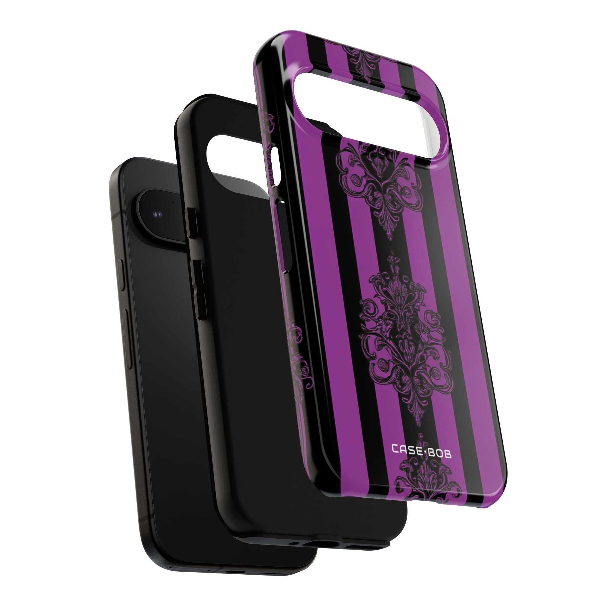 Damask Elegance Purple Google Pixel 9 Case - Tough