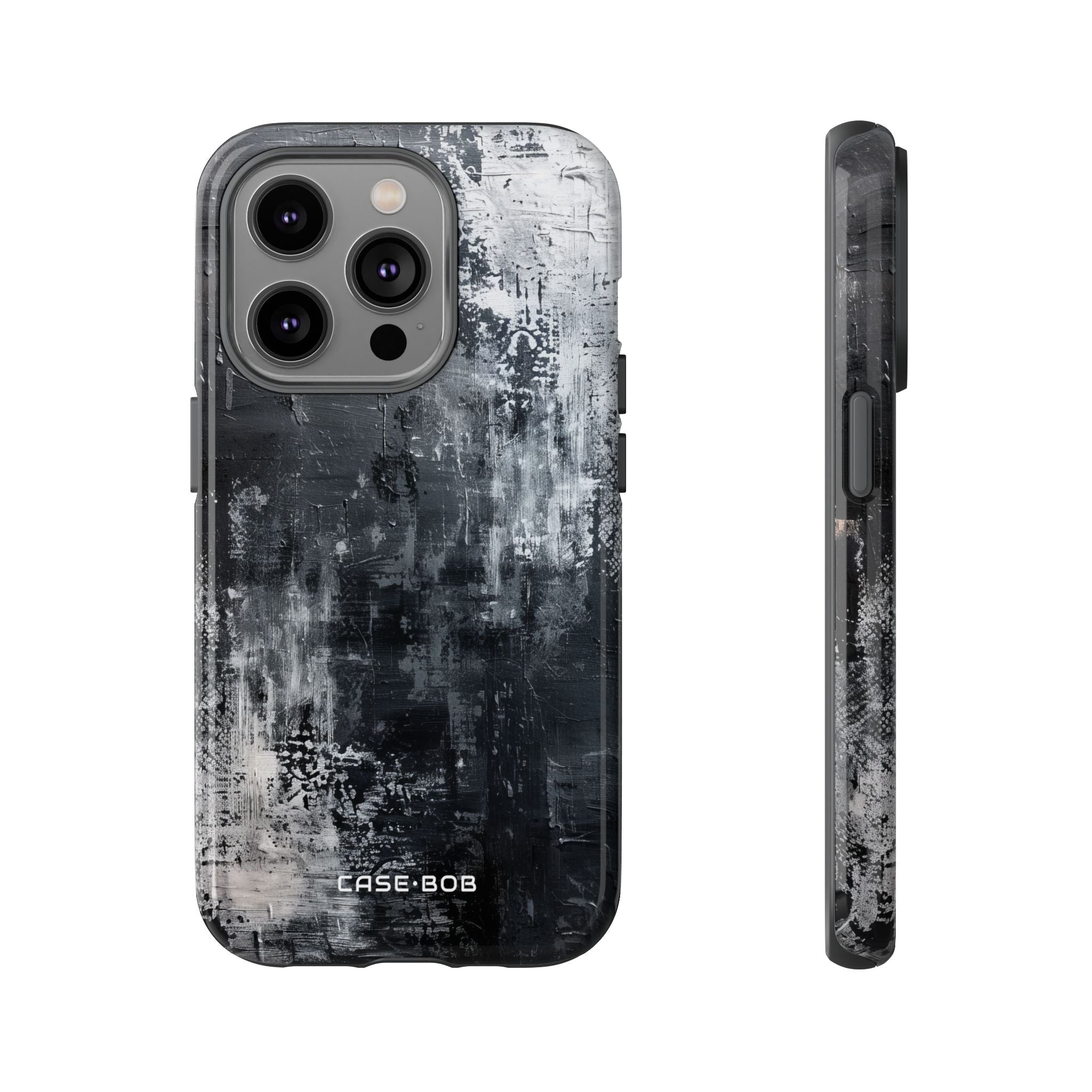 Textured Blackscape iPhone 14 Pro Case - Tough