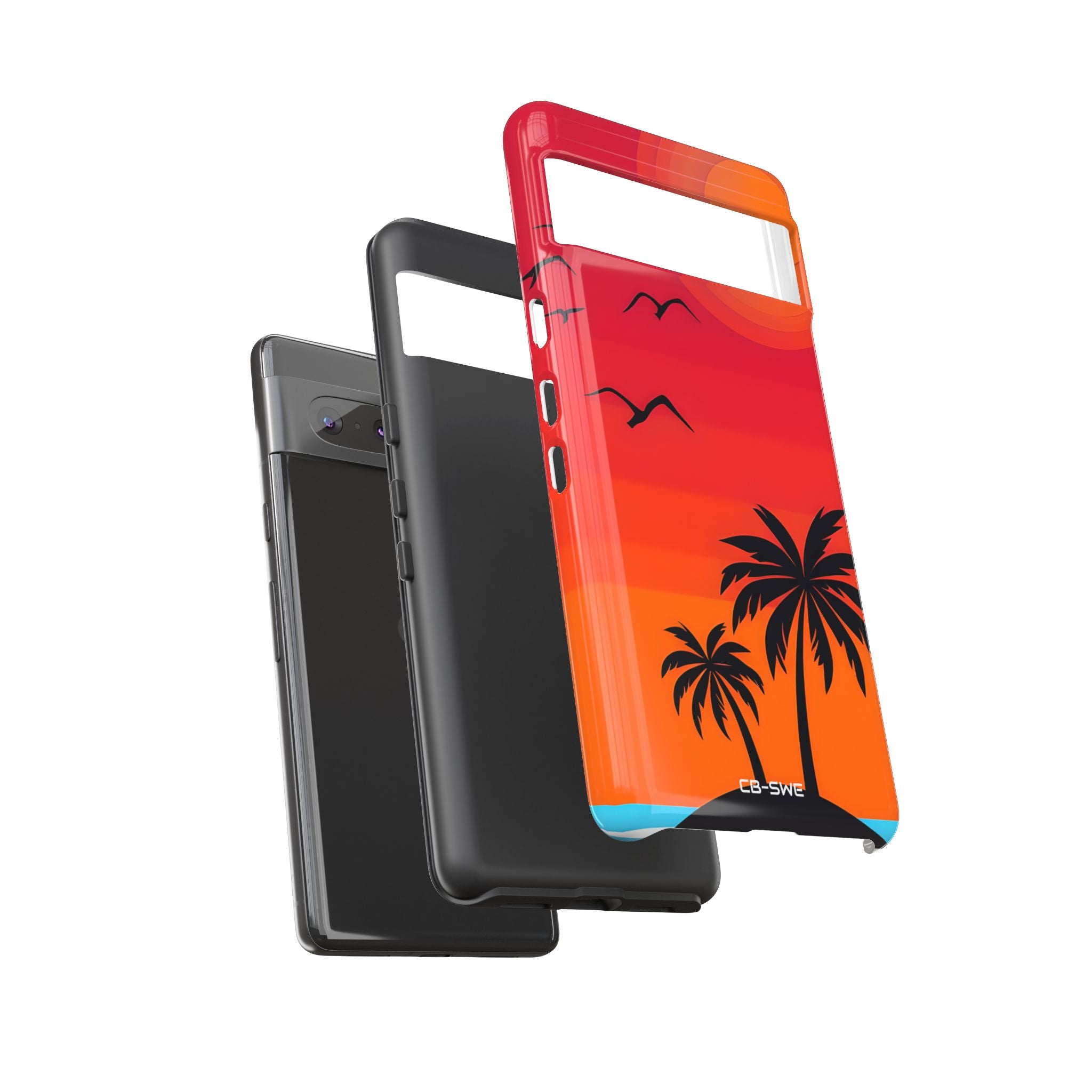 Summer Sunset Silhouettes - Google Pixel Case