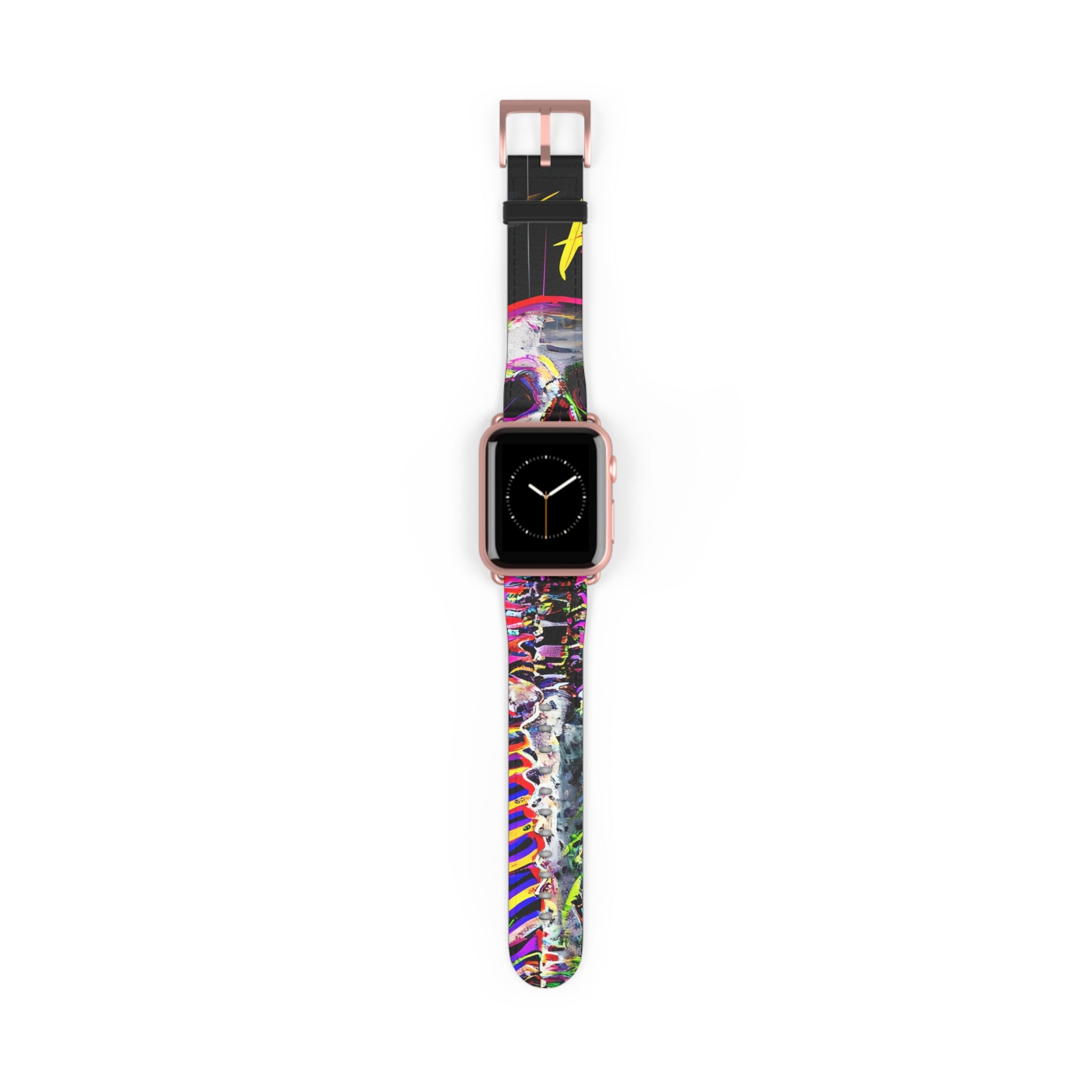 Neon Skeleton Laughter - Watch Band