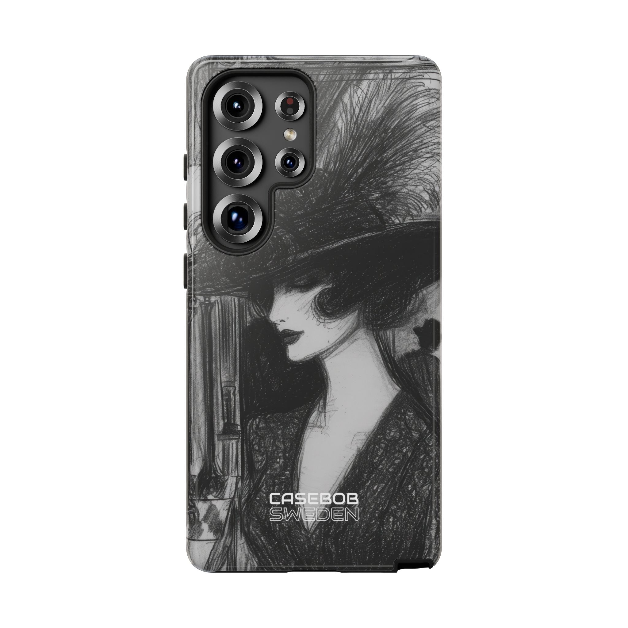 Vintage Feather Elegance Samsung S25 - Tough