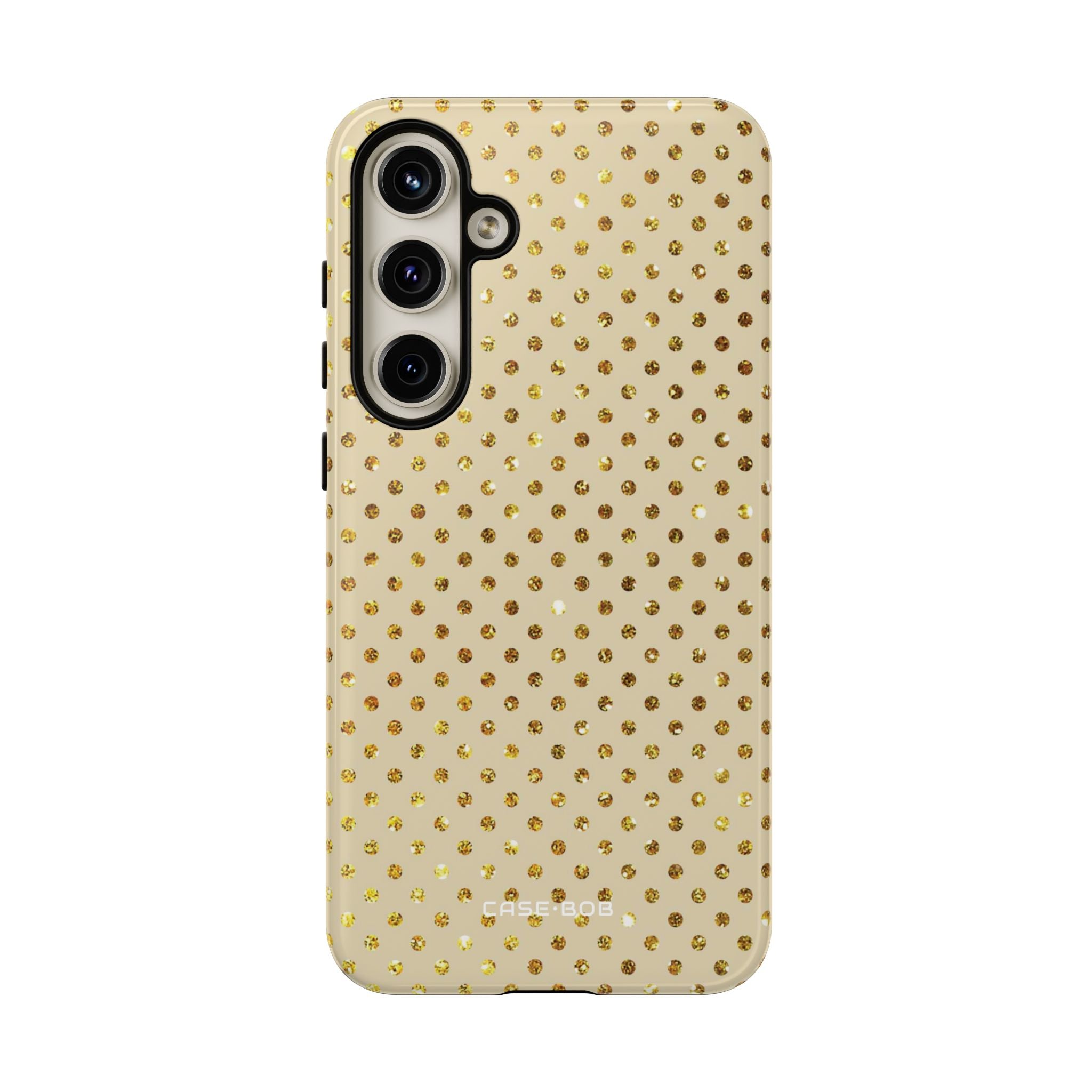 Gold Sparkle Grid Samsung S24 Plus Case - Tough