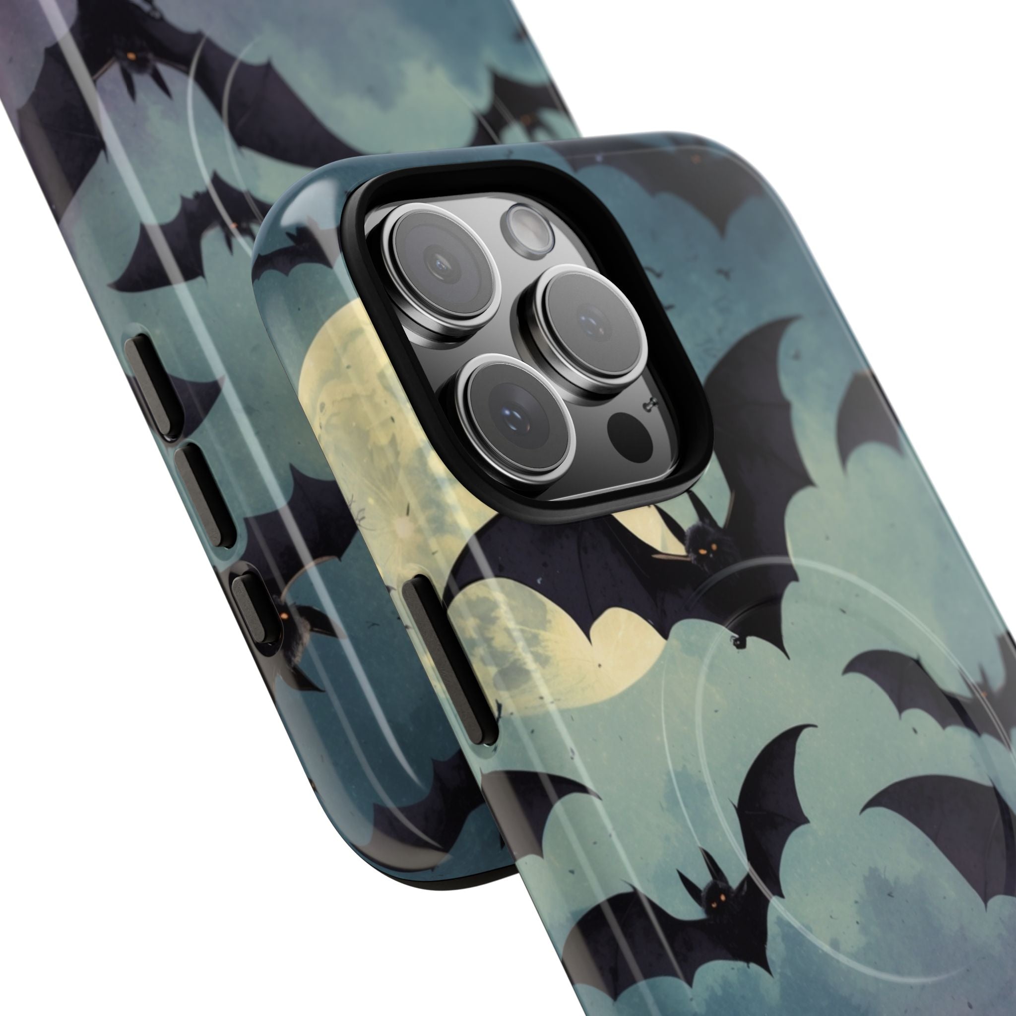 Glowing Bat Swarm iPhone 16 Pro Max Case - Tough+