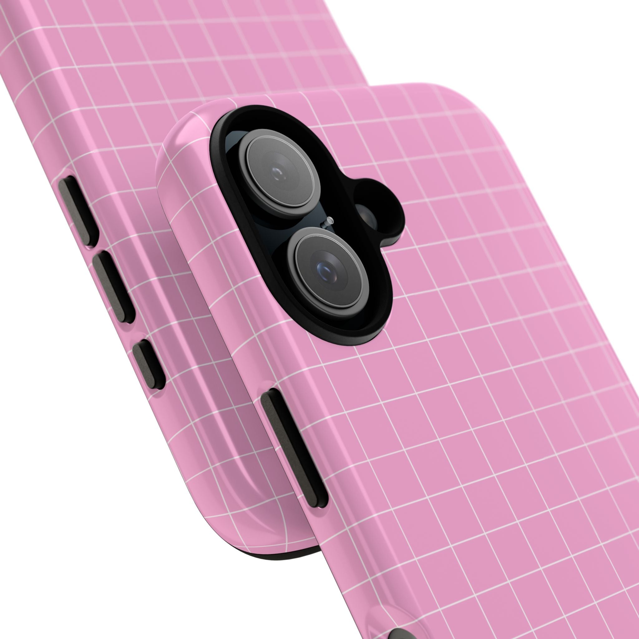 Pink Squares Align - iPhone Case
