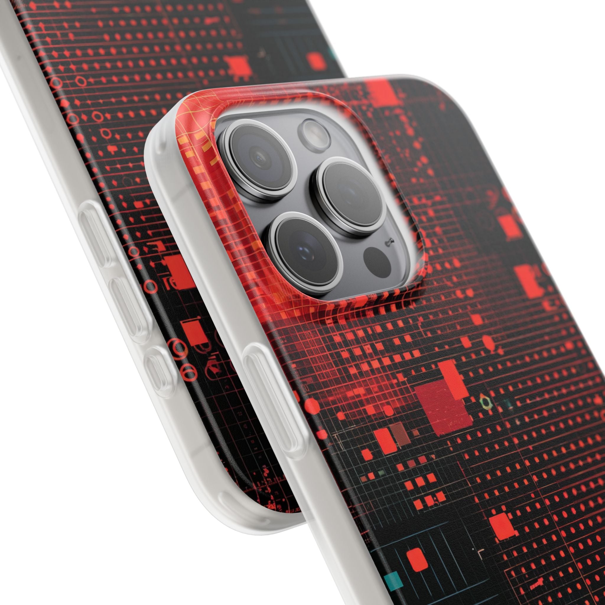 Grid Fusion iPhone 15 Pro Max Case - Soft