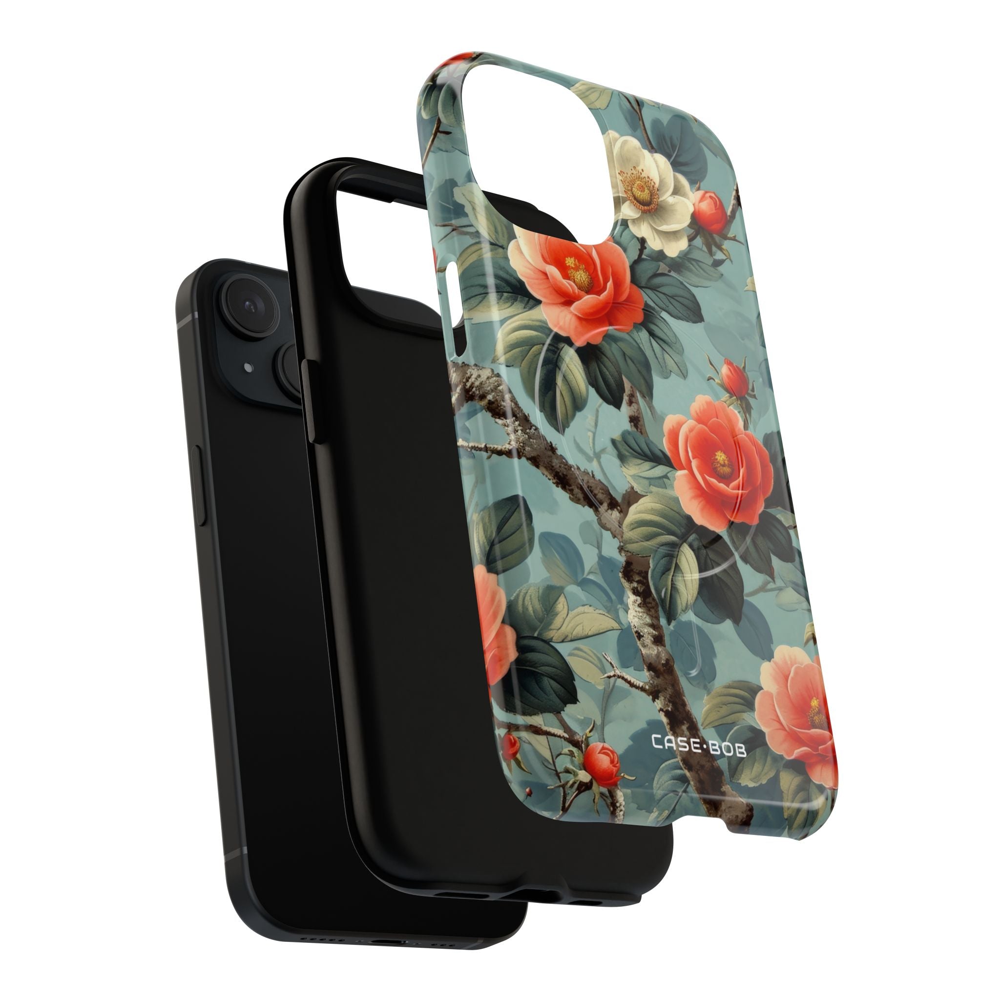 Coral Bloom iPhone 15 Case - Tough+