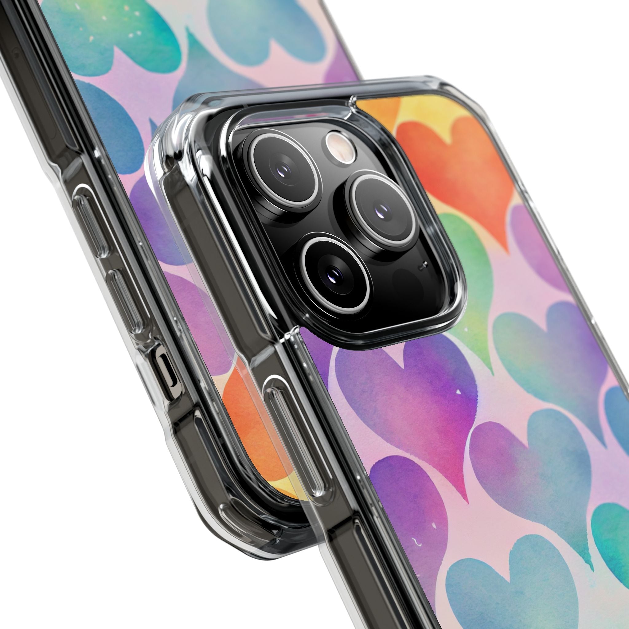 Watercolor Heart Symphony iPhone Case - Impact