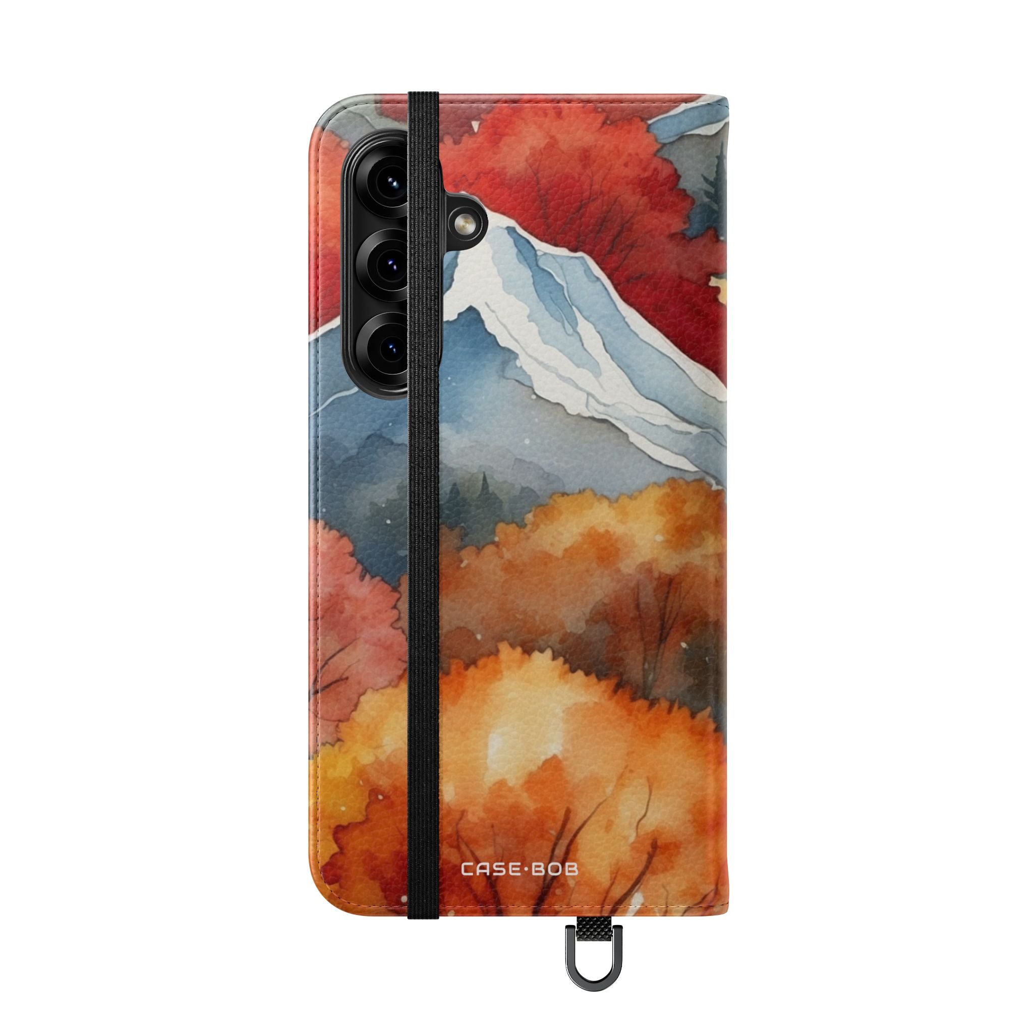 Snowcapped Ember Mountains - Samsung S25+ Case - Wallet