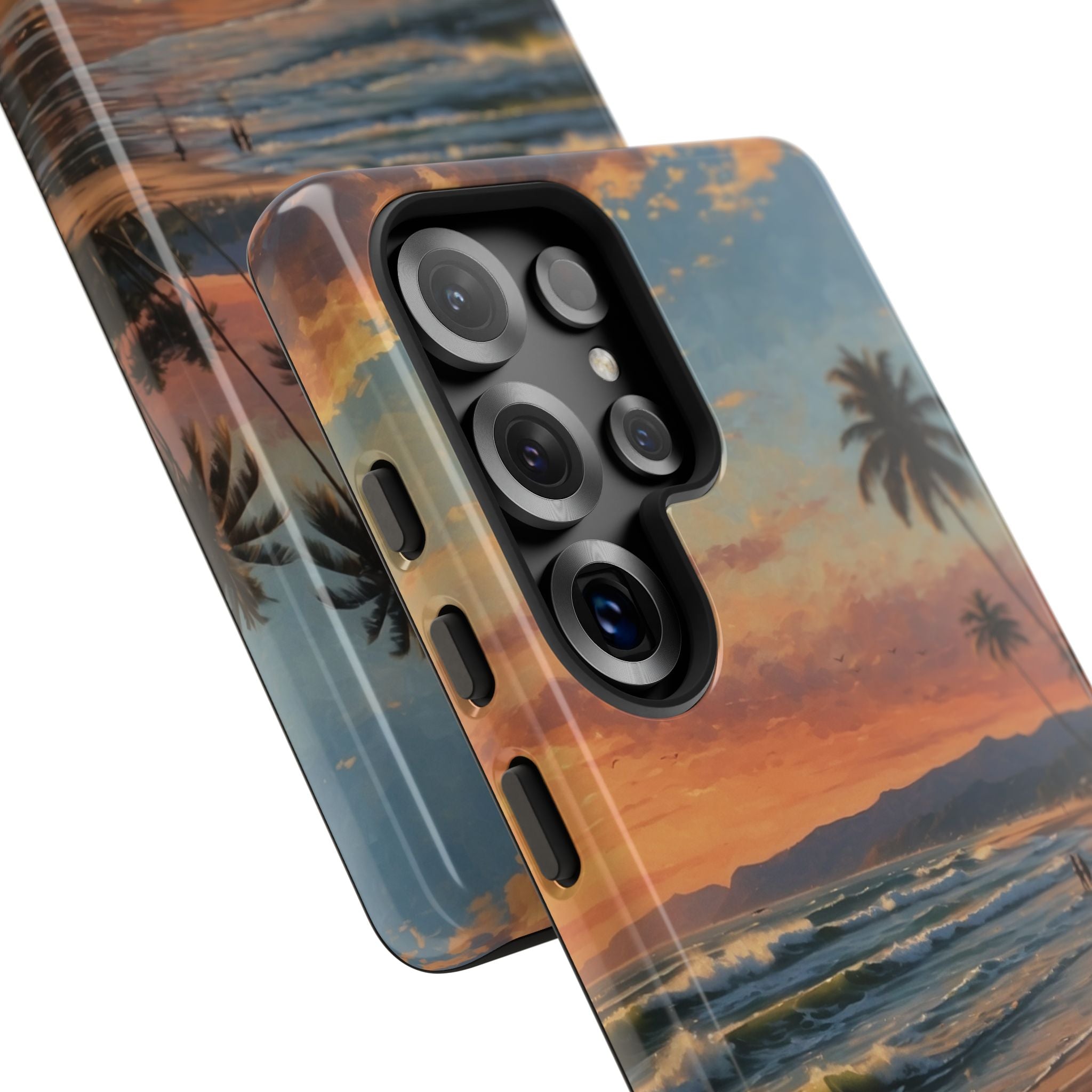Golden Waves Embrace - Samsung Case