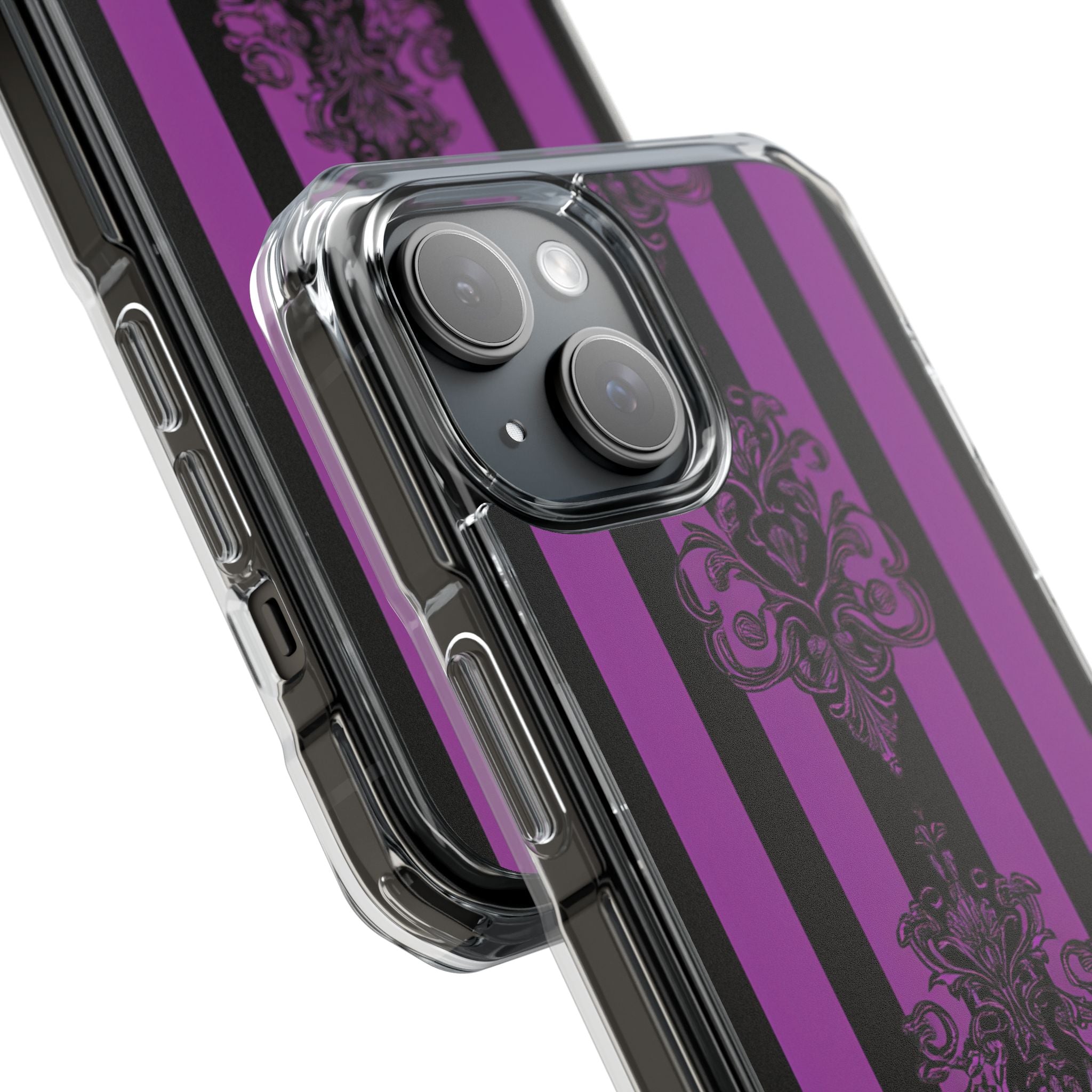 Ornamental Violet Stripes iPhone 15 Case - Impact