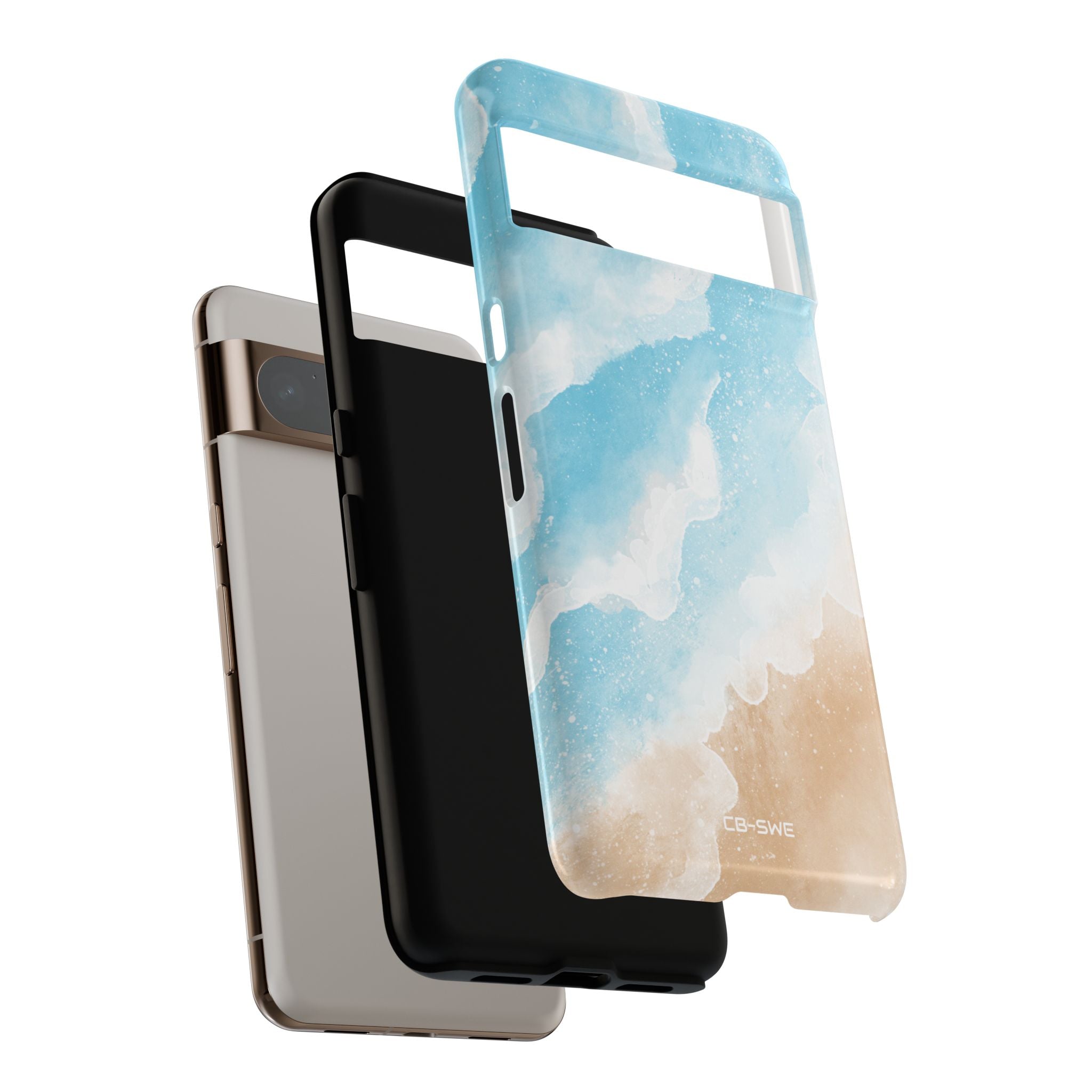 Serene Coastal Whispers - Google Pixel Case