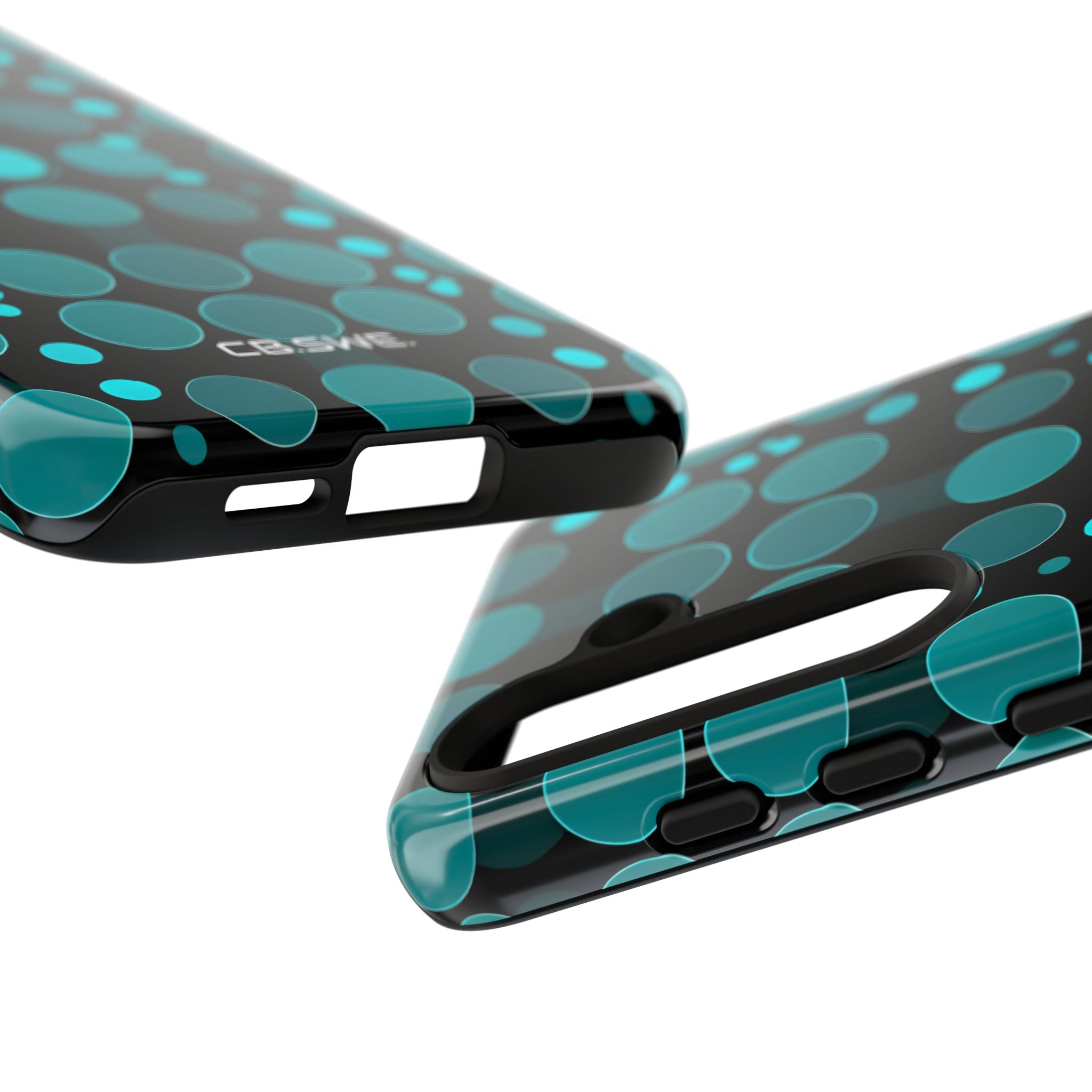 Modern Teal Aqua Circular Seamless Samsung S24 - Tough