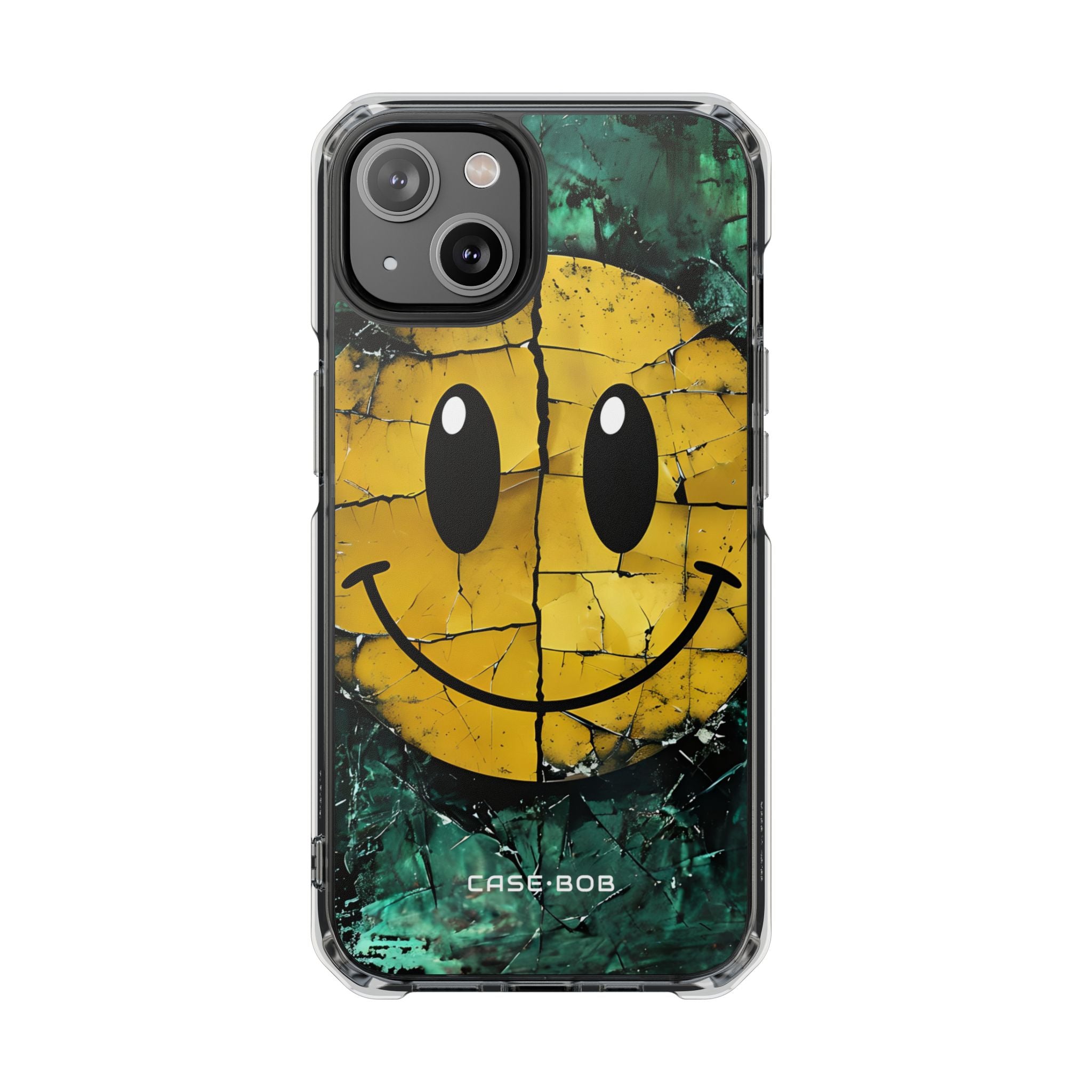 Cracked Smiley iPhone 14 Case - Impact