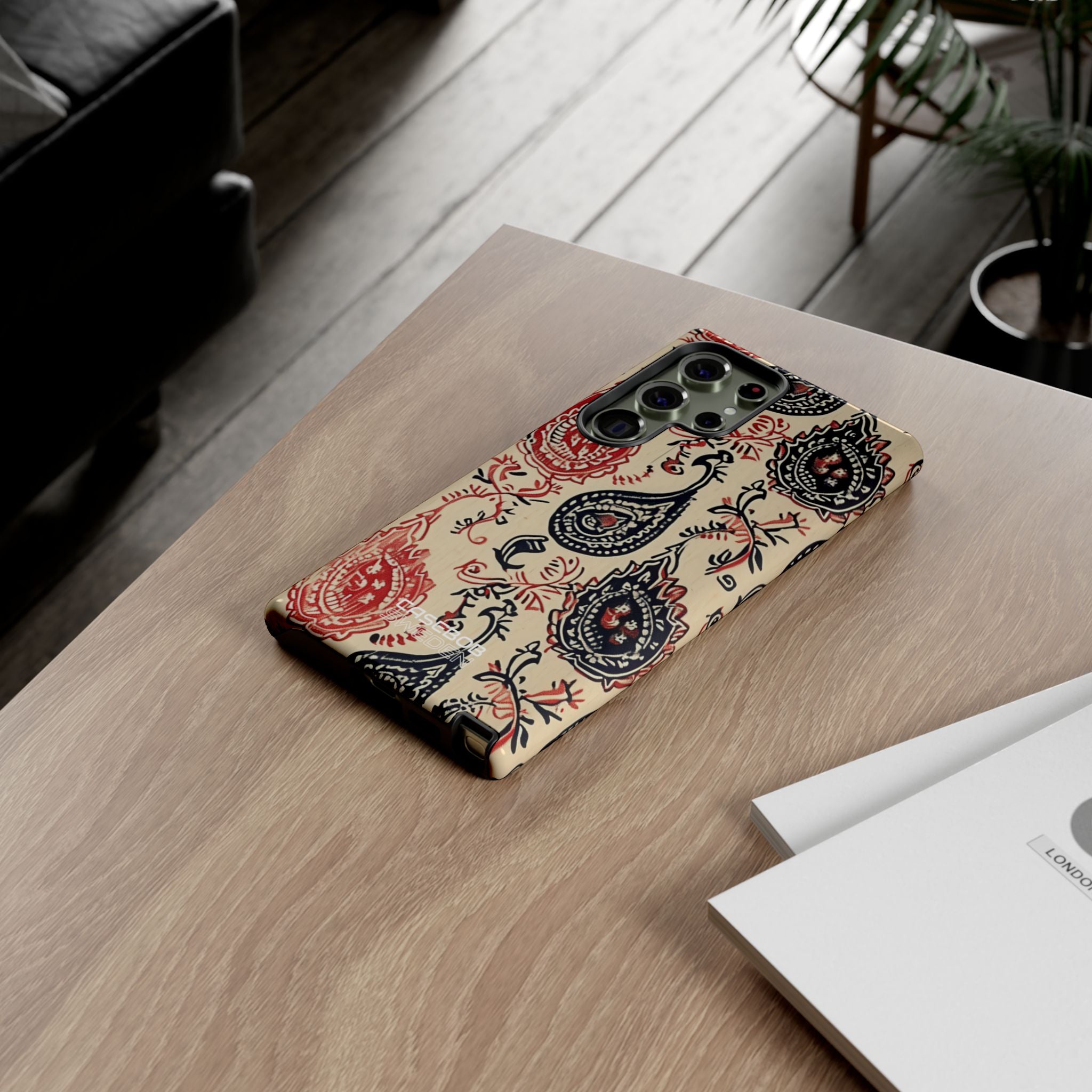 Navy Paisley Swirl Samsung S23 - Tough