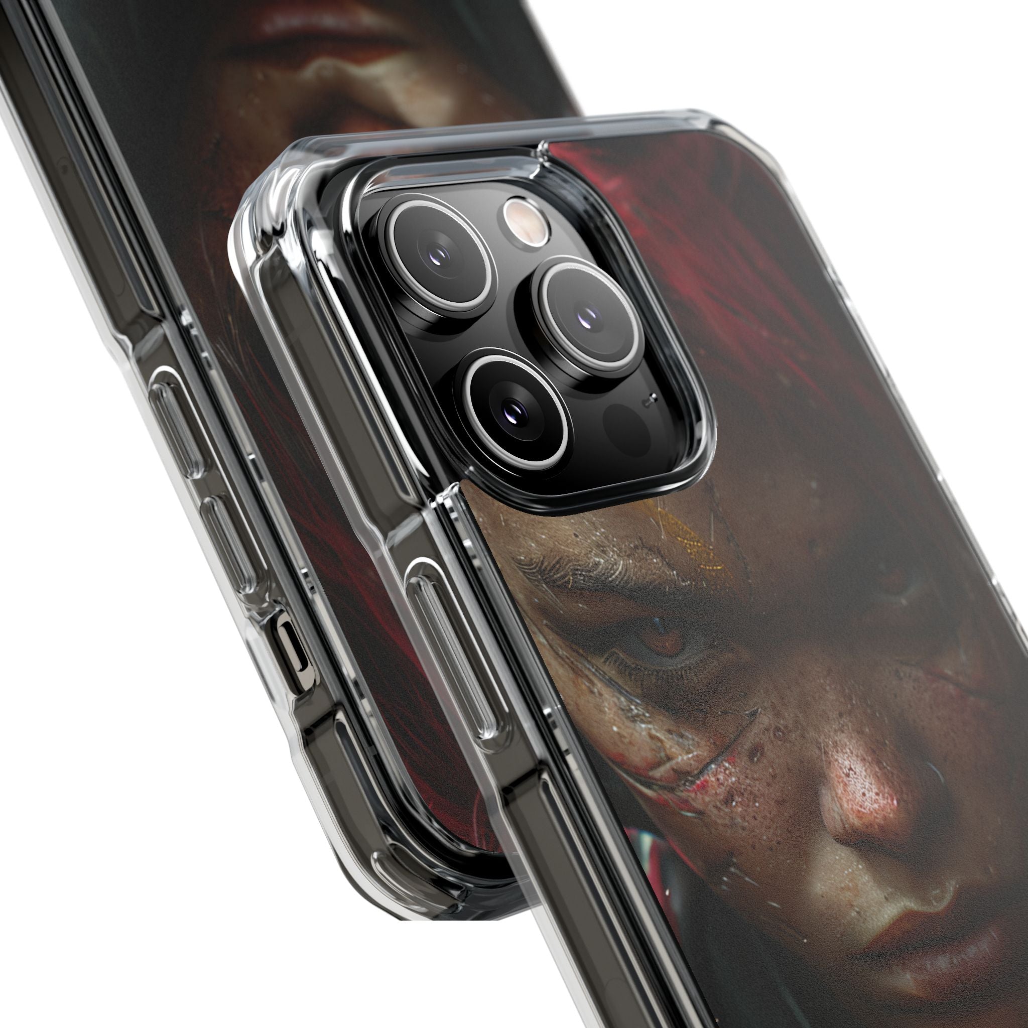 Cyberpunk Rebel Portrait iPhone 14 - Impact Clear+