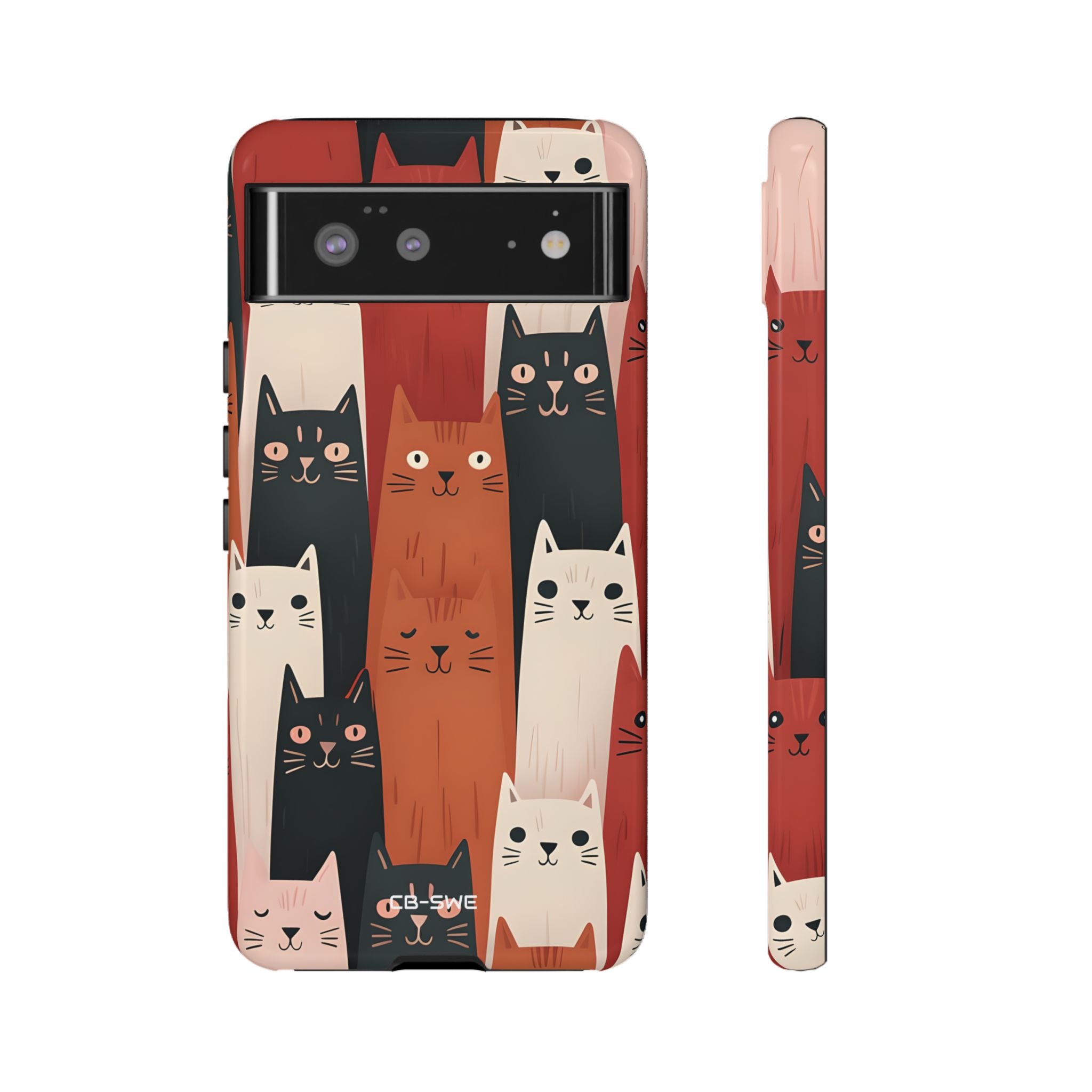Assemblée de Chats Fantaisistes - Coque pour Google Pixel