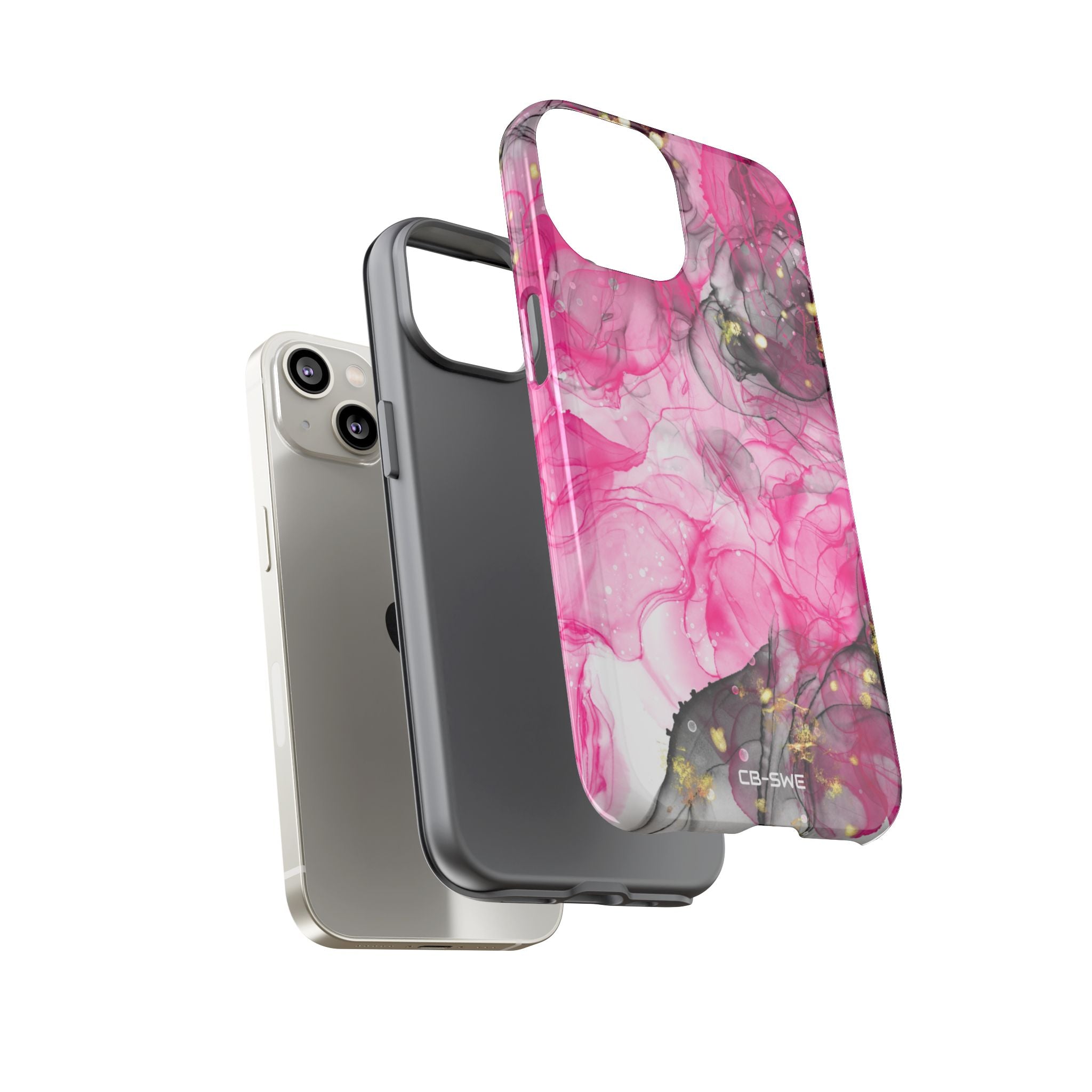 Vibrant Pink Swirls - iPhone Case