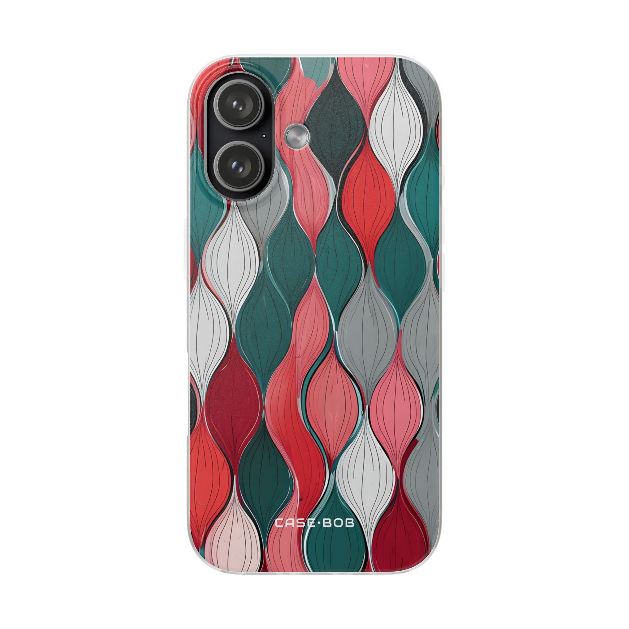 Leaf Cascade Teal iPhone 17 Case - Soft