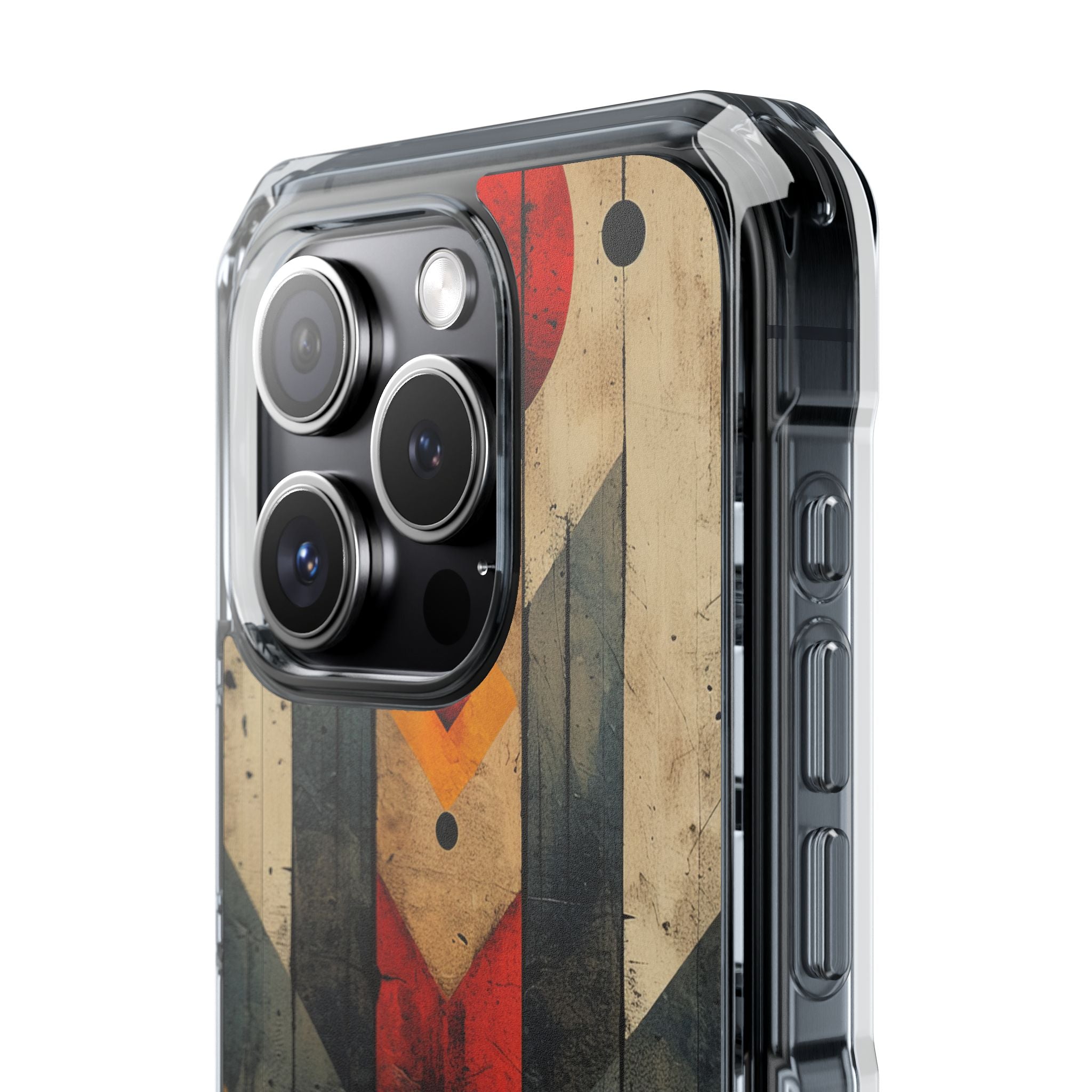 Geometric Fire Rise iPhone 15 - Impact Clear+